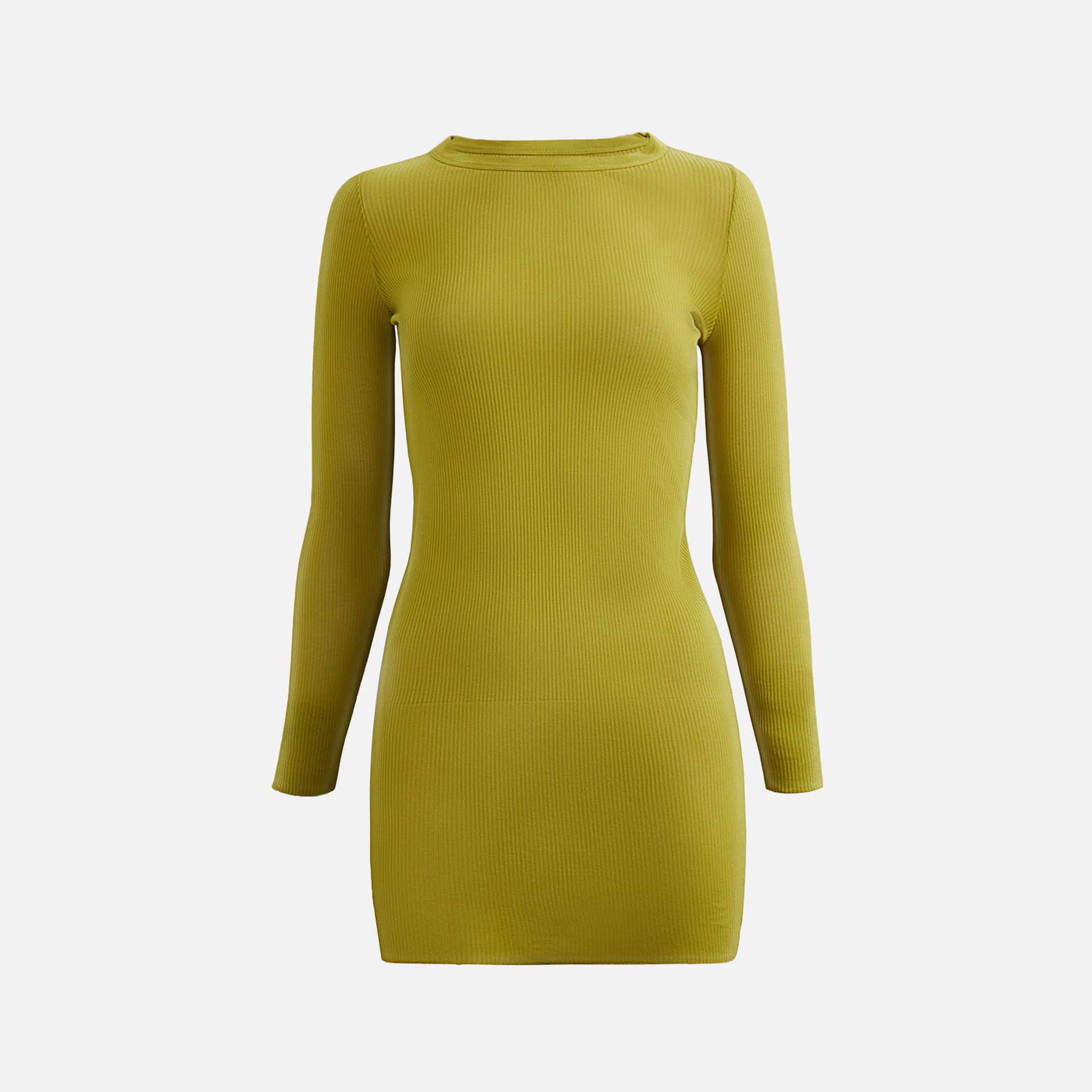 Rick Owens Ribbed Long Sleeve Tee - Acid