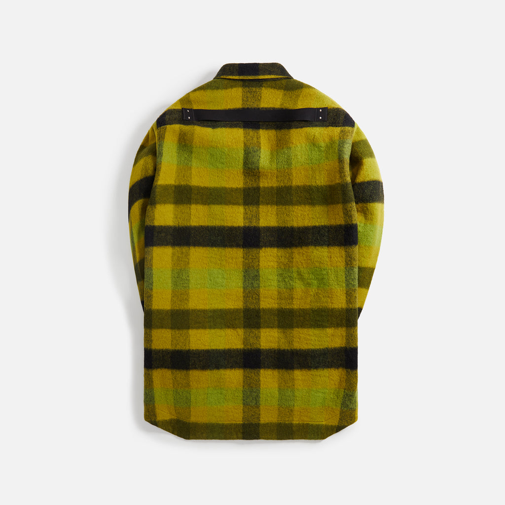 Rick Owens Oversized Outershirt - Acid Plaid – Kith