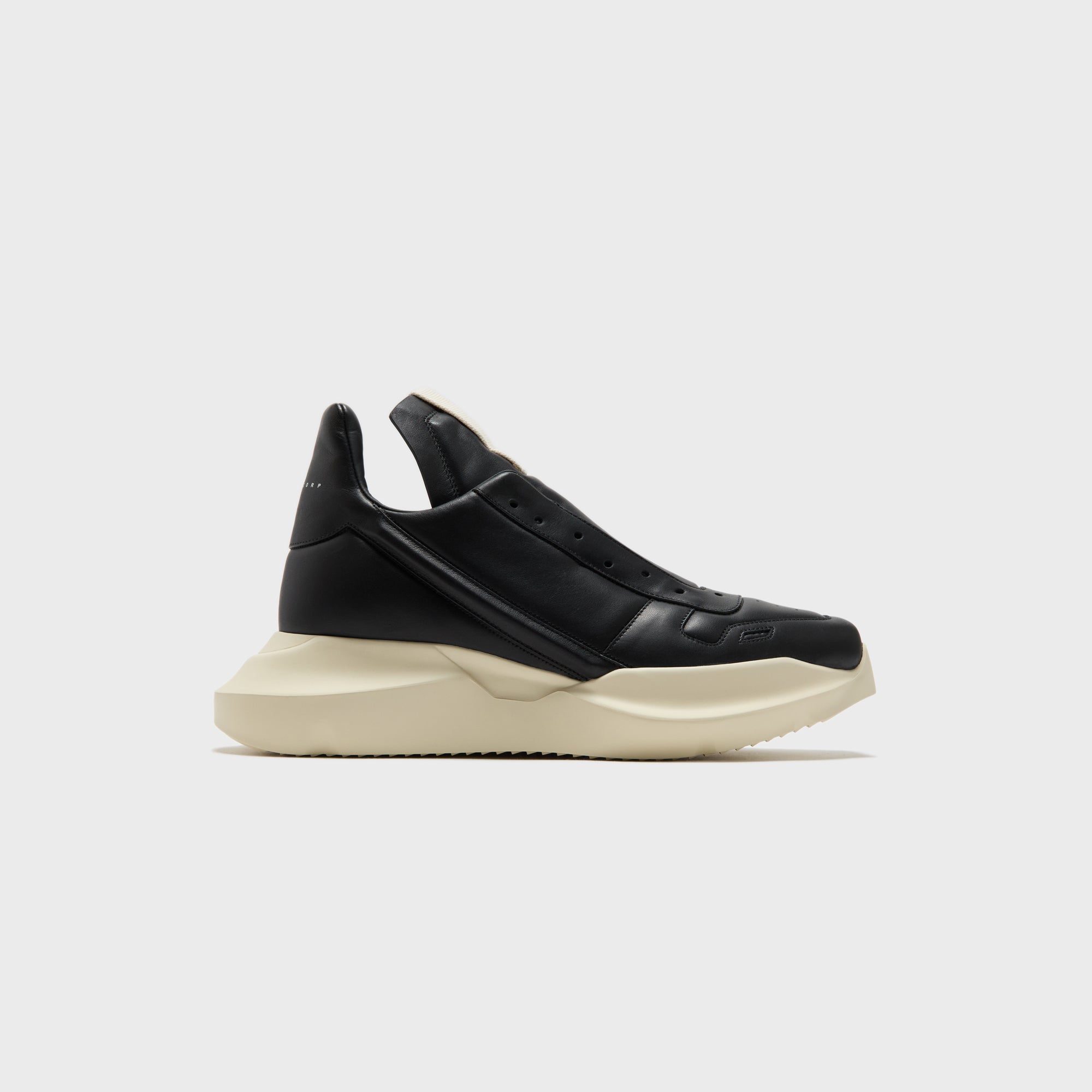 靴 rickowens geth runner milkmilk Rick Owens Scarpe Pelle Geth Runner - Black / Milk / Milk – Kith