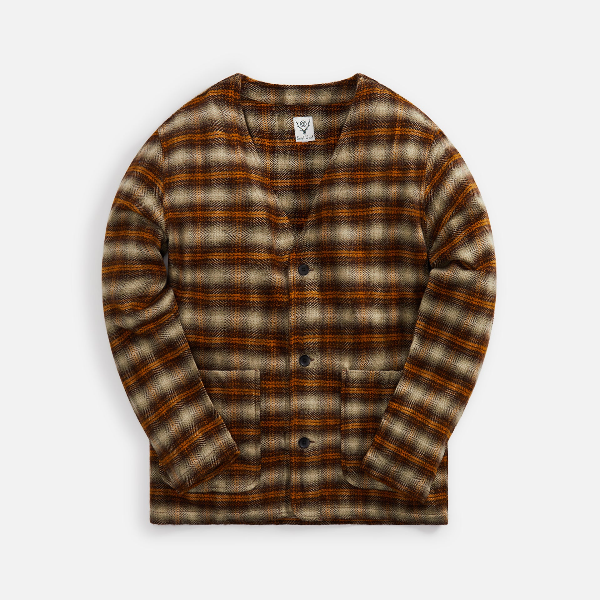 South2 West8 V Neck Jacket - Yellow