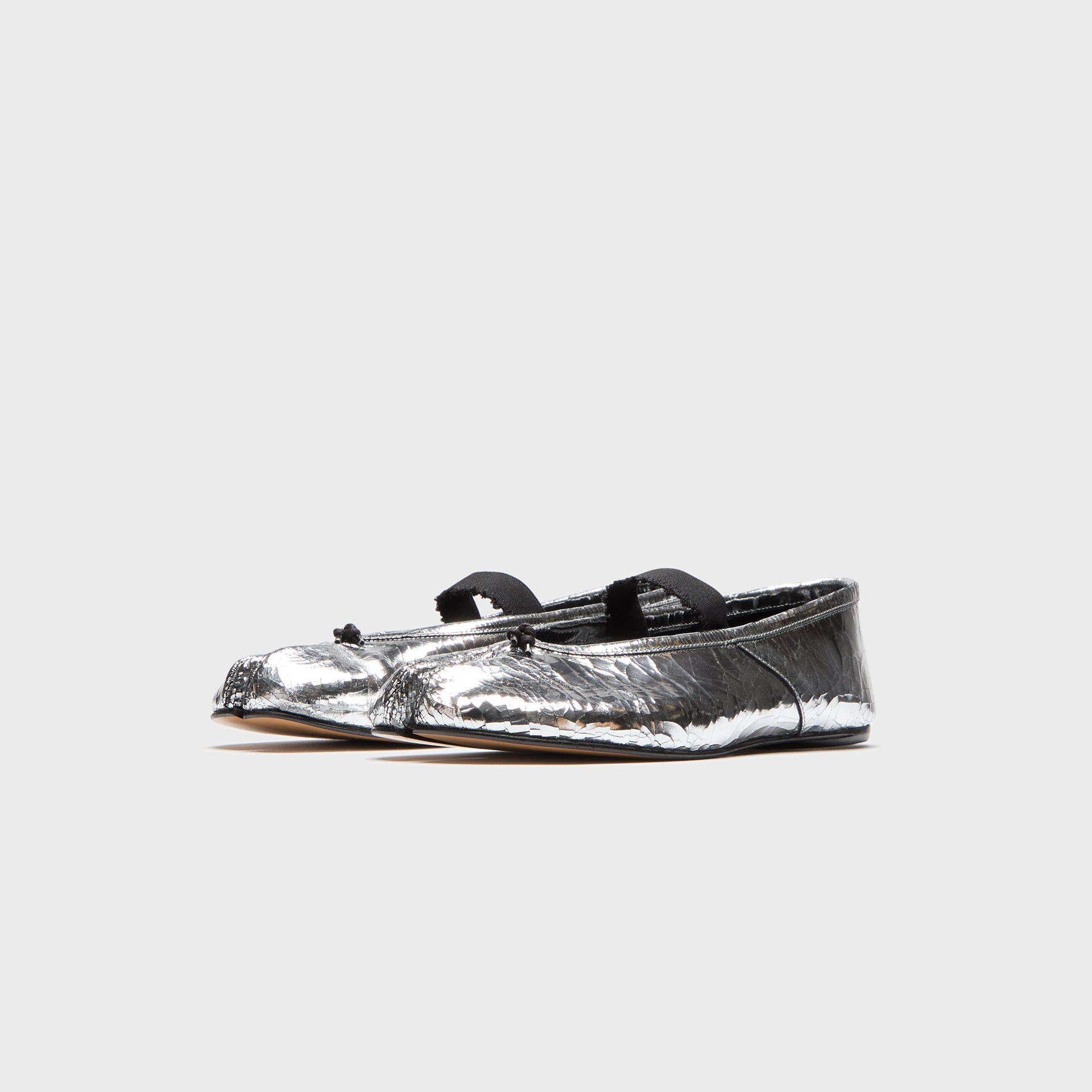 Maison Margiela Tabi Ballerina - Broken Mirror / Elastic Silver / Black