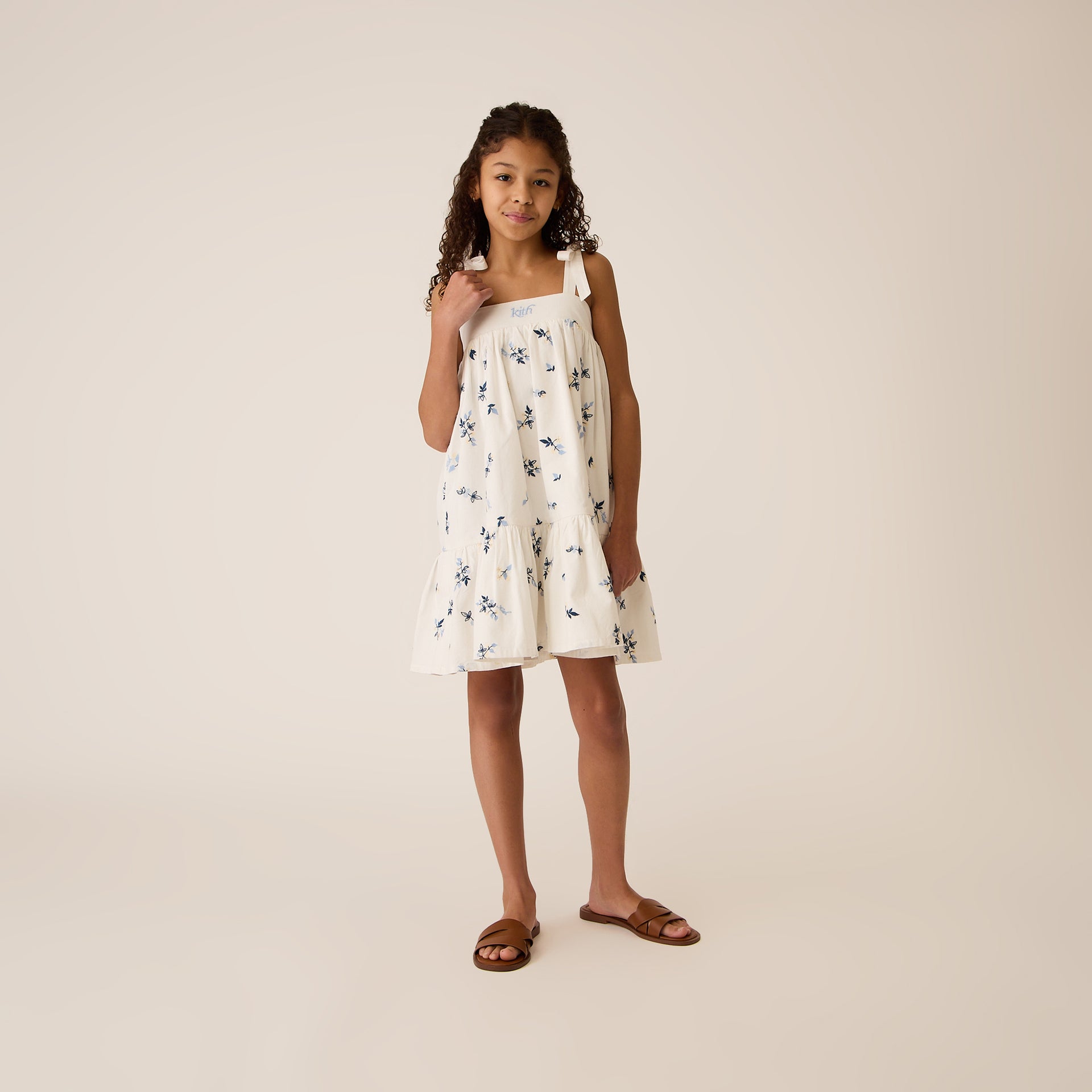 Kith Kids Peyton Novelty Mini Dress in White