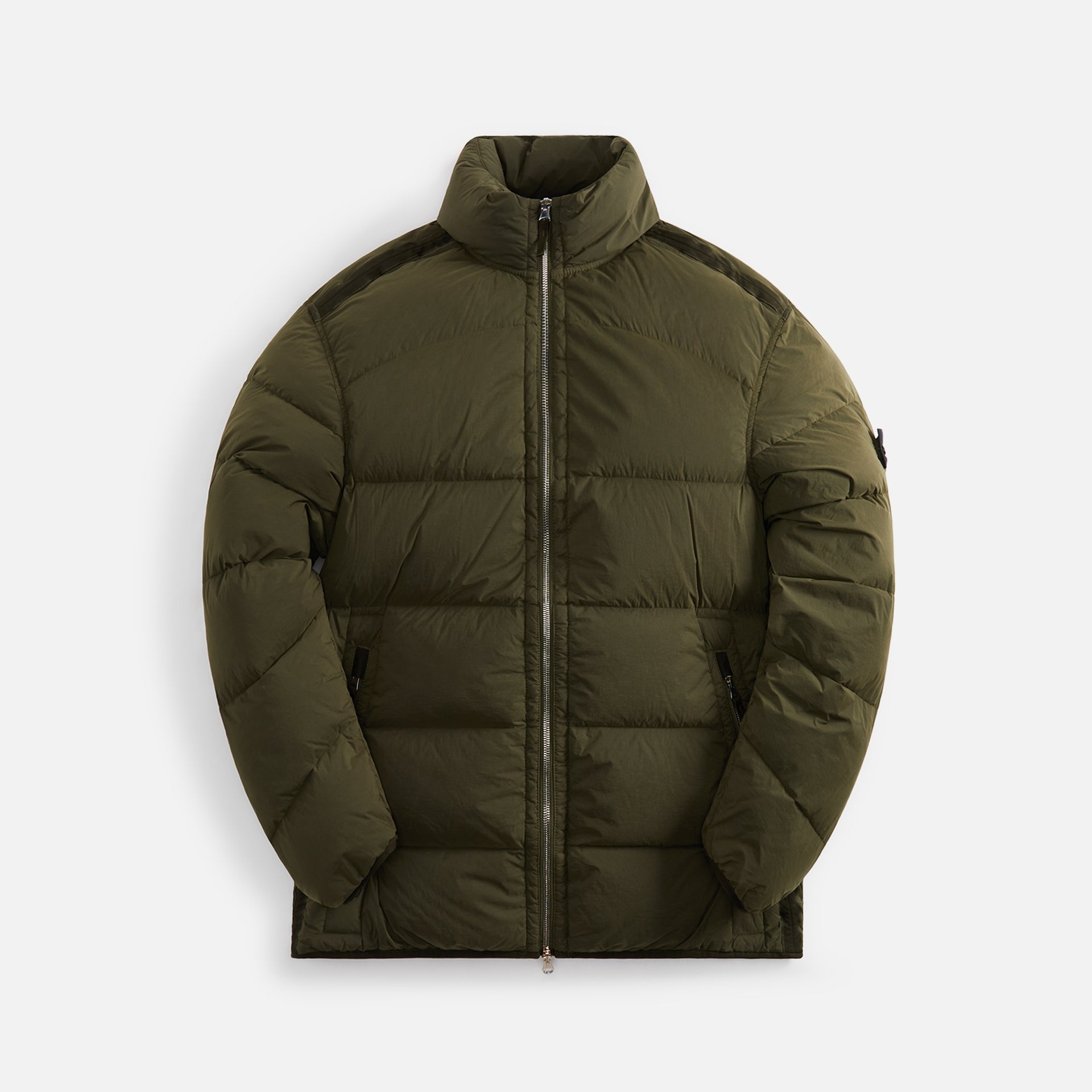 Stone Island Real Down Jacket - Olive