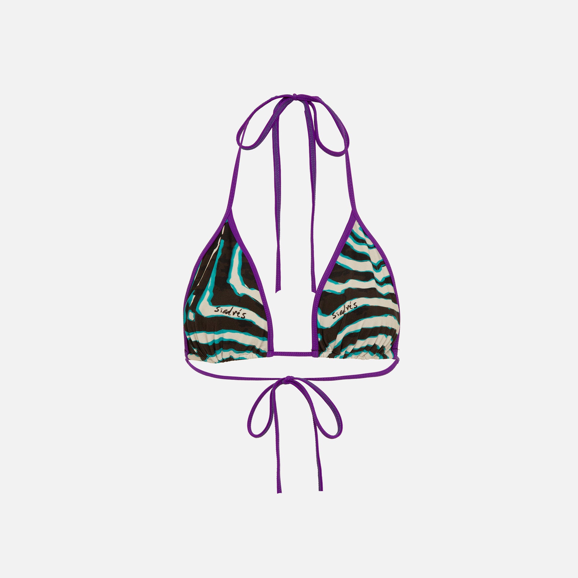 Siedres Verty Bikini Top - Zebra Multi