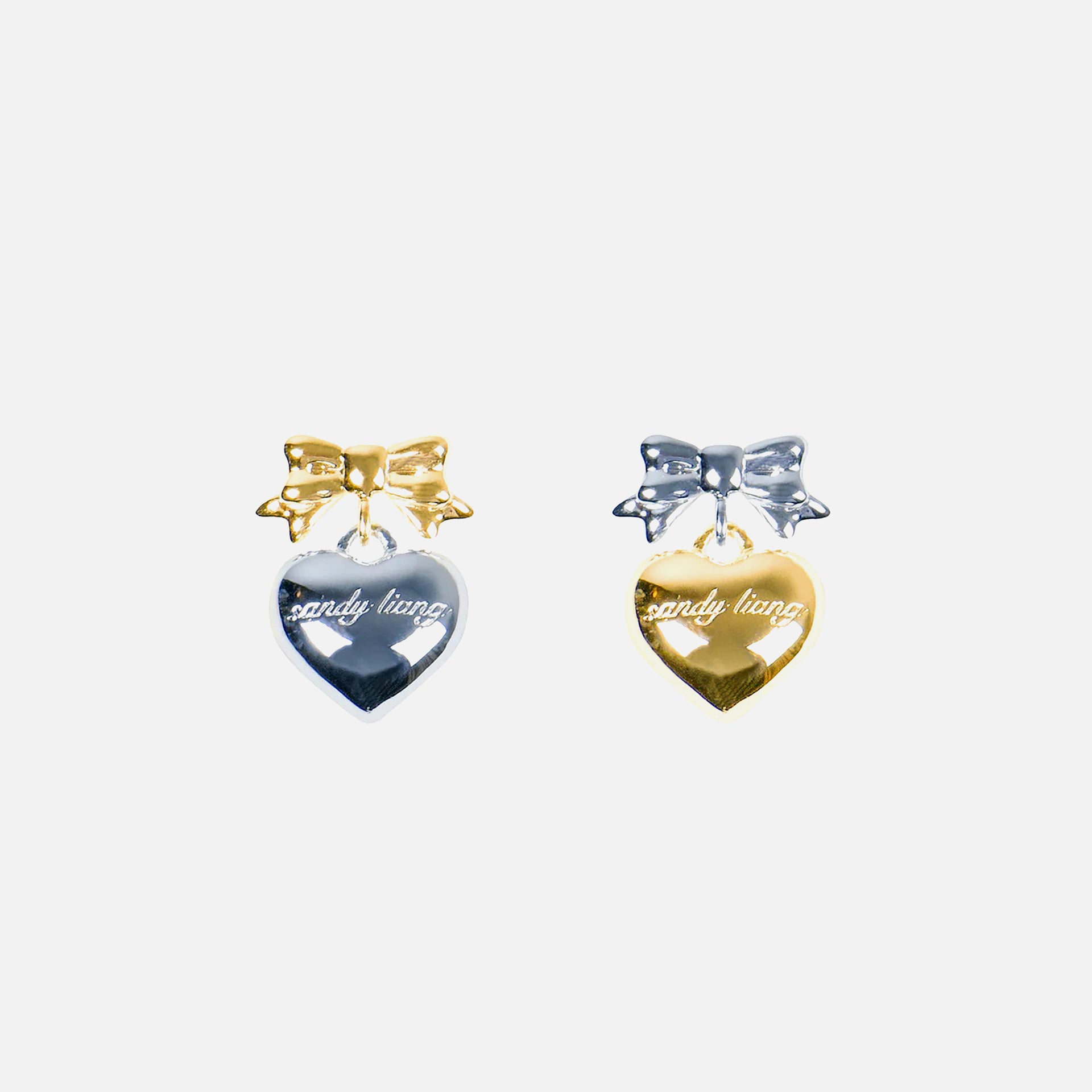 Sandy Liang Ballerina Earrings - Silver / Gold