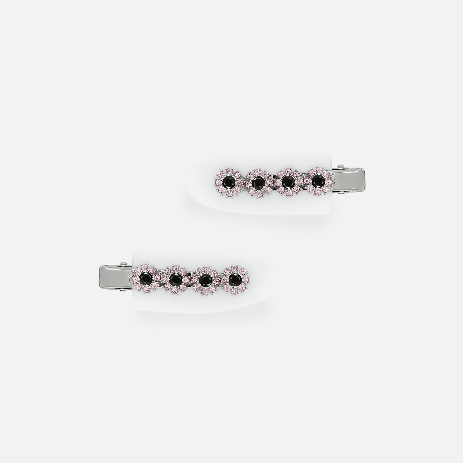 Sandy Liang Makeup Clips - Ice White