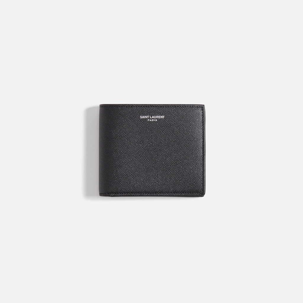 Saint Laurent East/West Grained Leather Classic Wallet