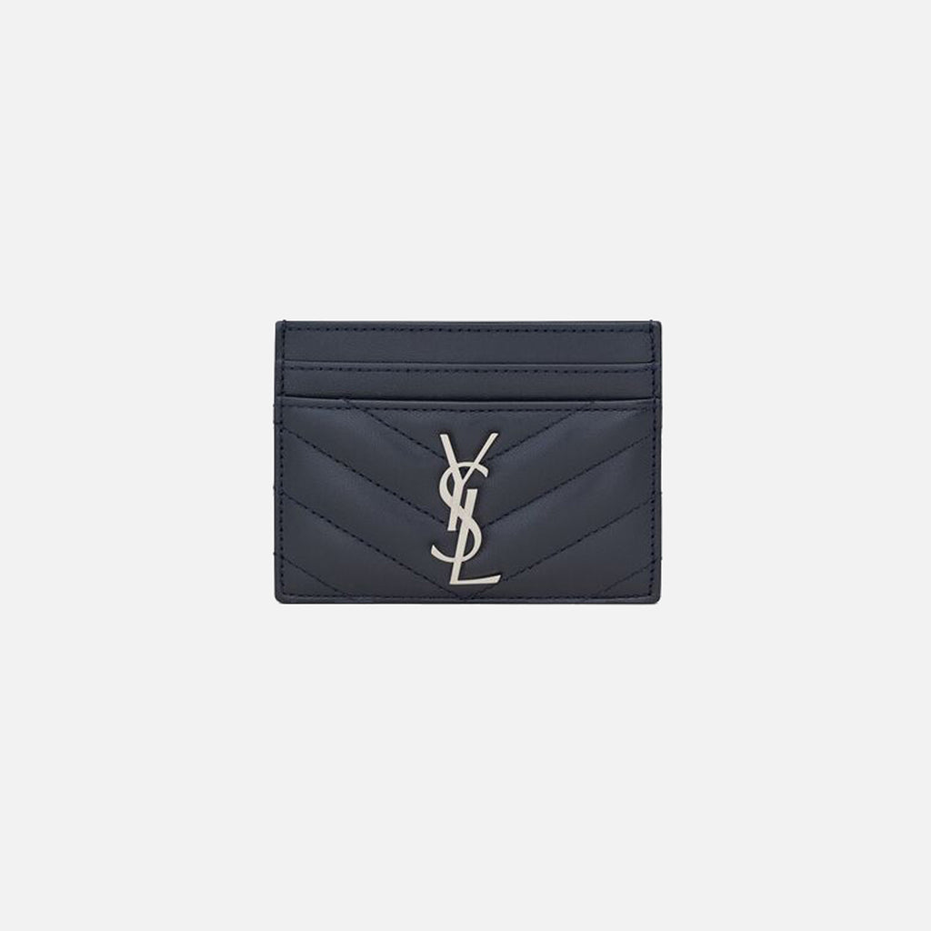Yves Saint Laurent Blue Chevron Quilted Leather Classic Baby