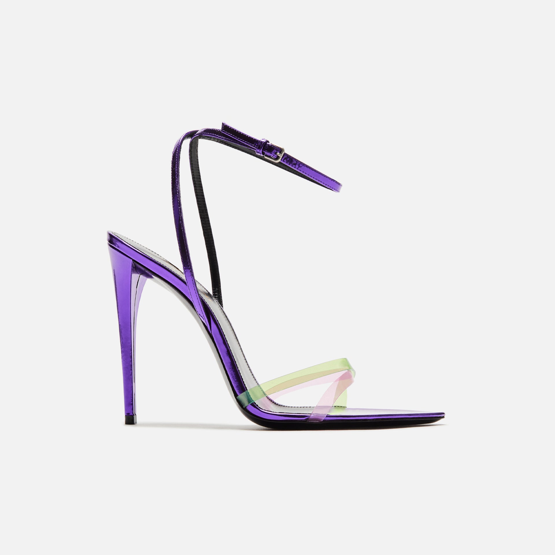 Saint Laurent Gippy 110 Sandal - Violet / Green / Fuxia