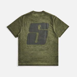 Stampd Oil Washed Transit Relaxed Tee - Army