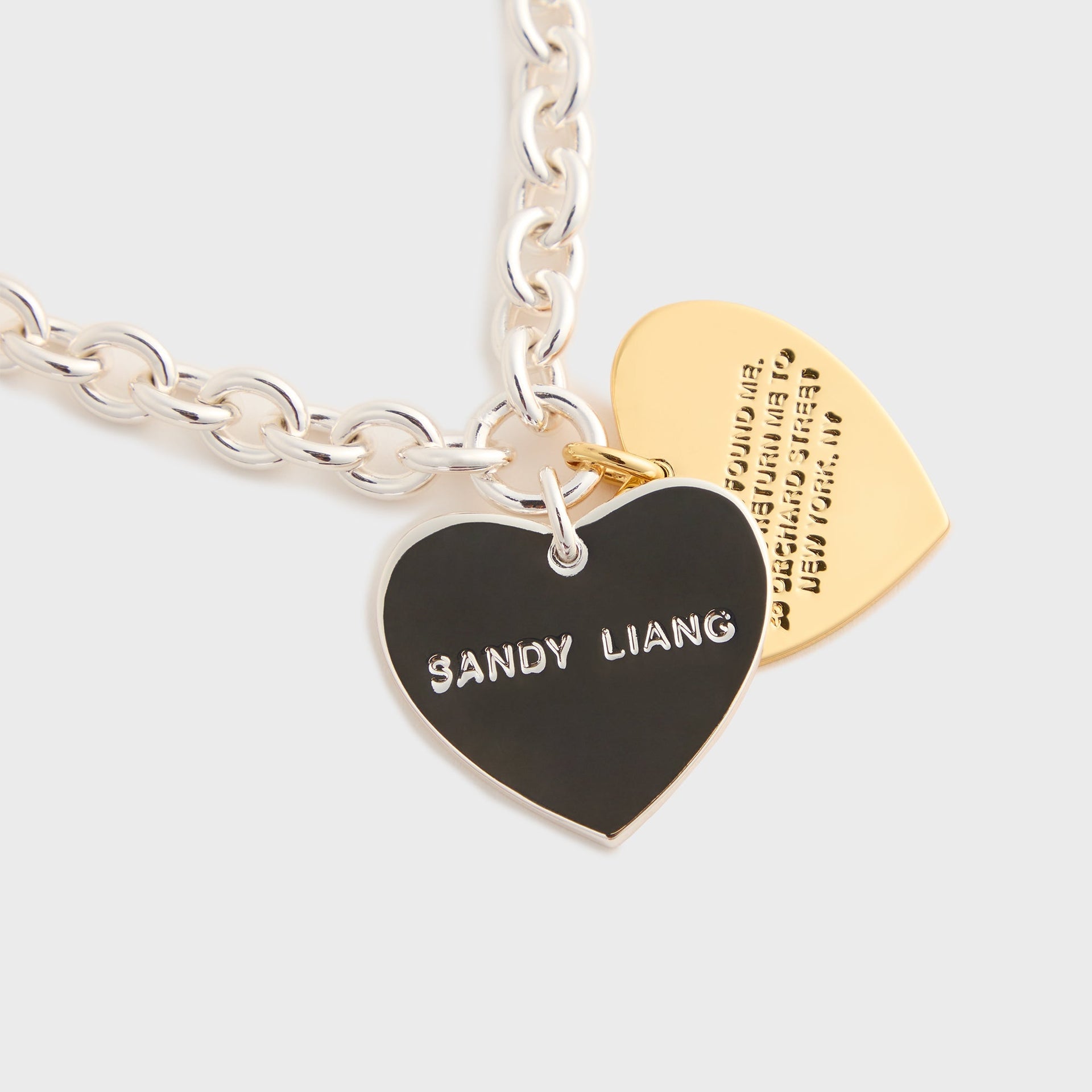 Sandy Liang Found Pendant Necklace in Gold / Silver