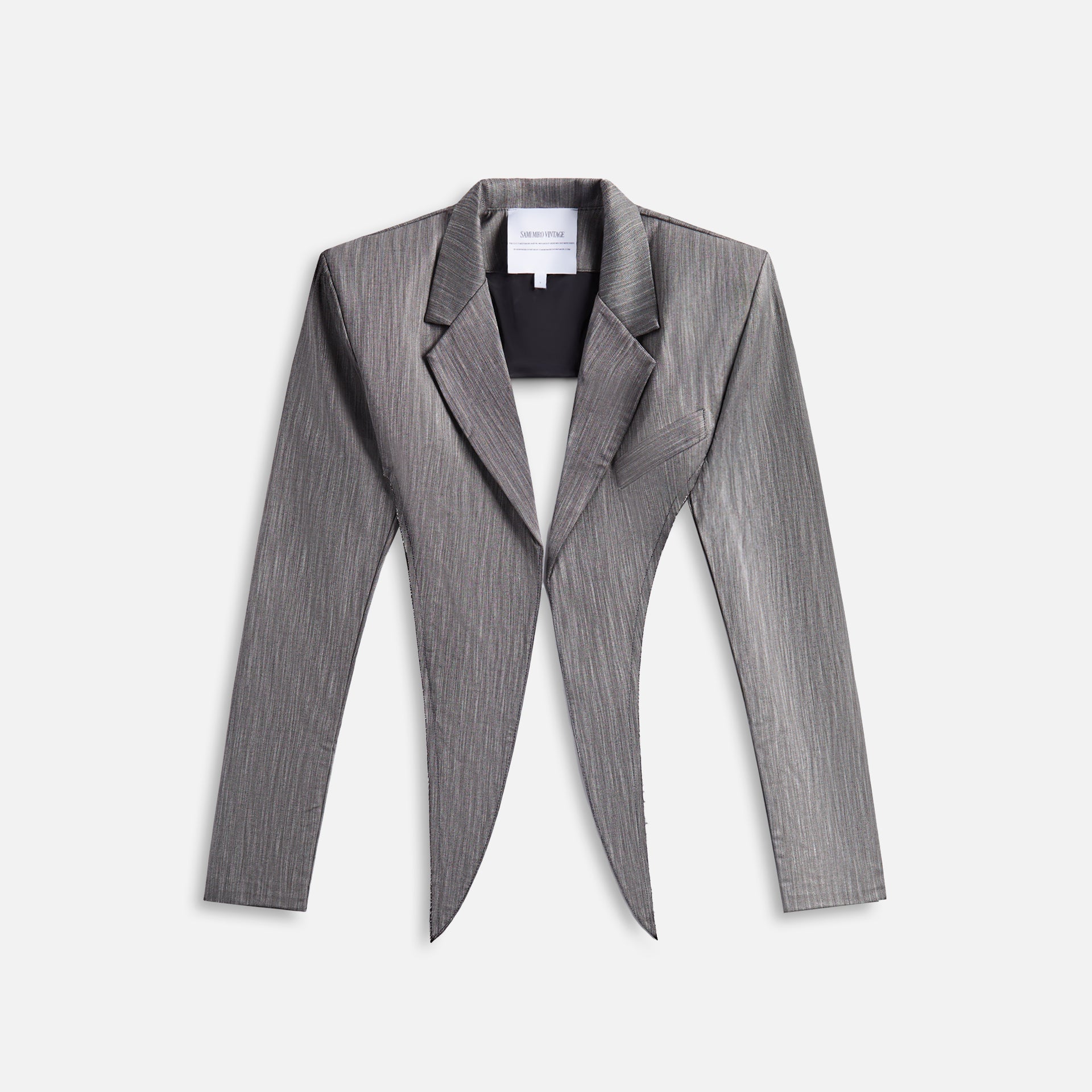 Sami Miro Vintage V Cut Blazer - Grey