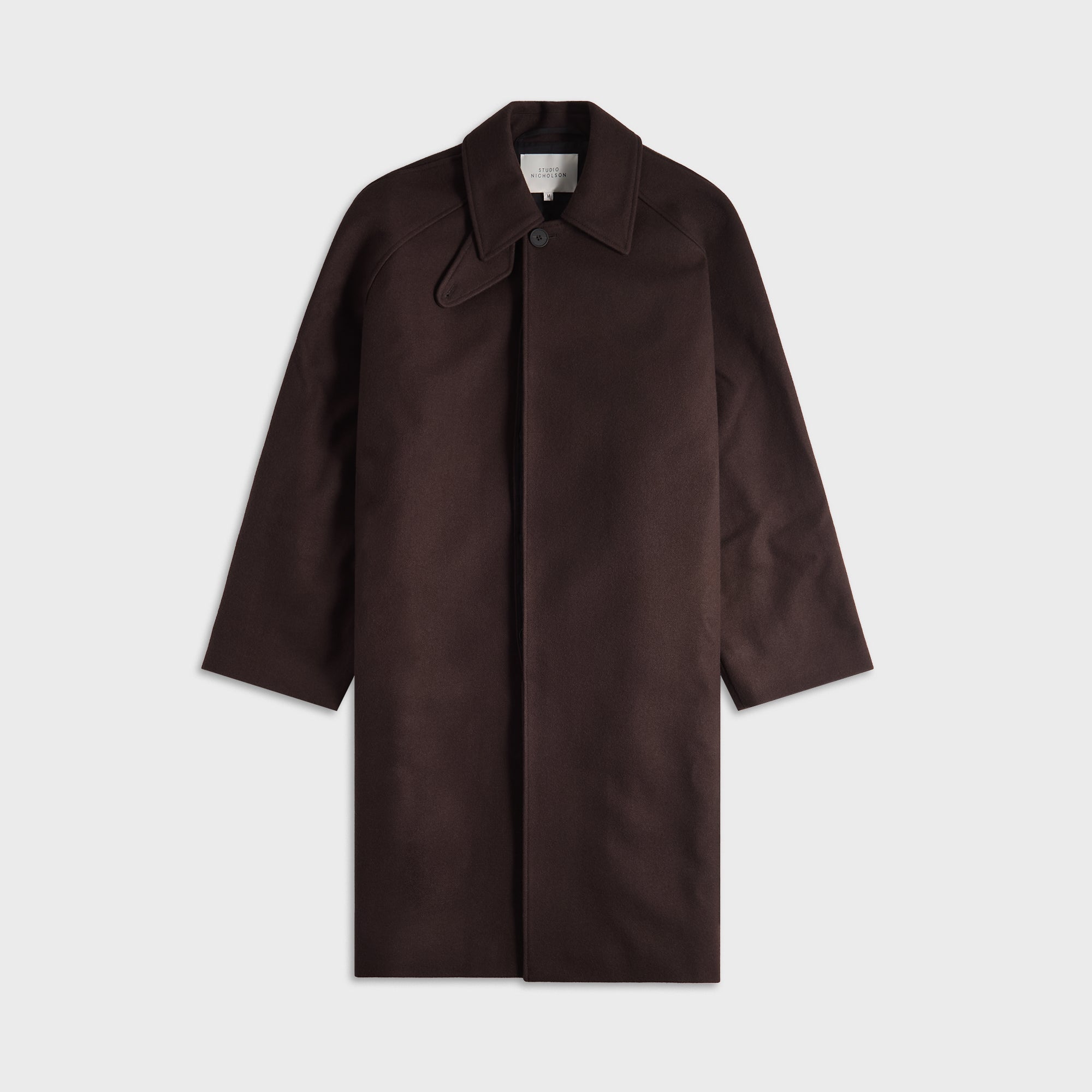 Studio Nicholson Raglan Wool Coat - Espresso – Kith