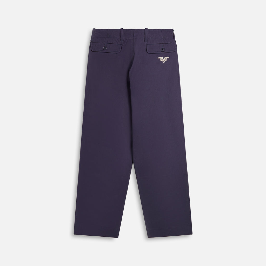 Adish Barwaz Maskor Cotton Drill Trousers - Navy