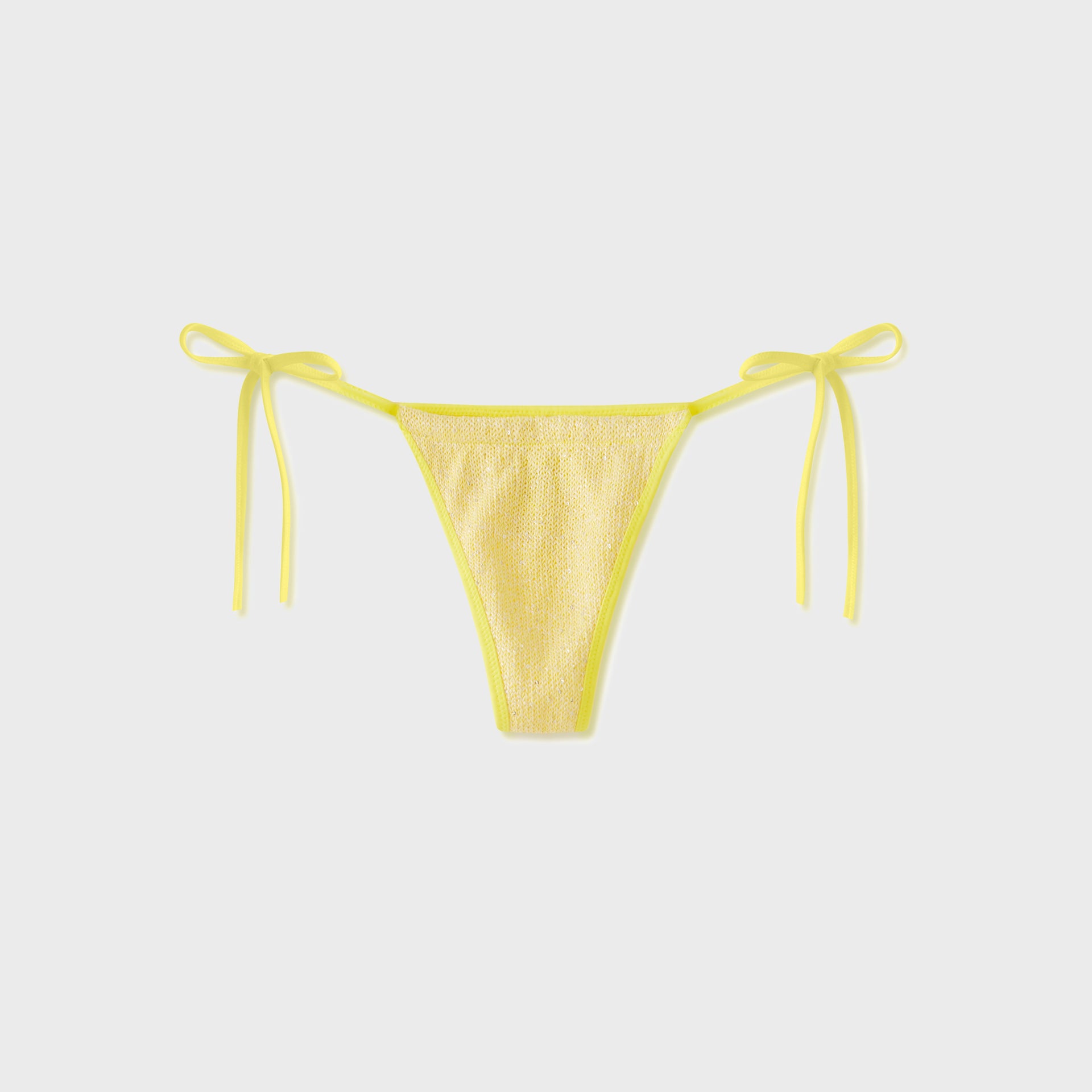 Asta Resort Mia Bikini Bottom - Butter Yellow Sequin