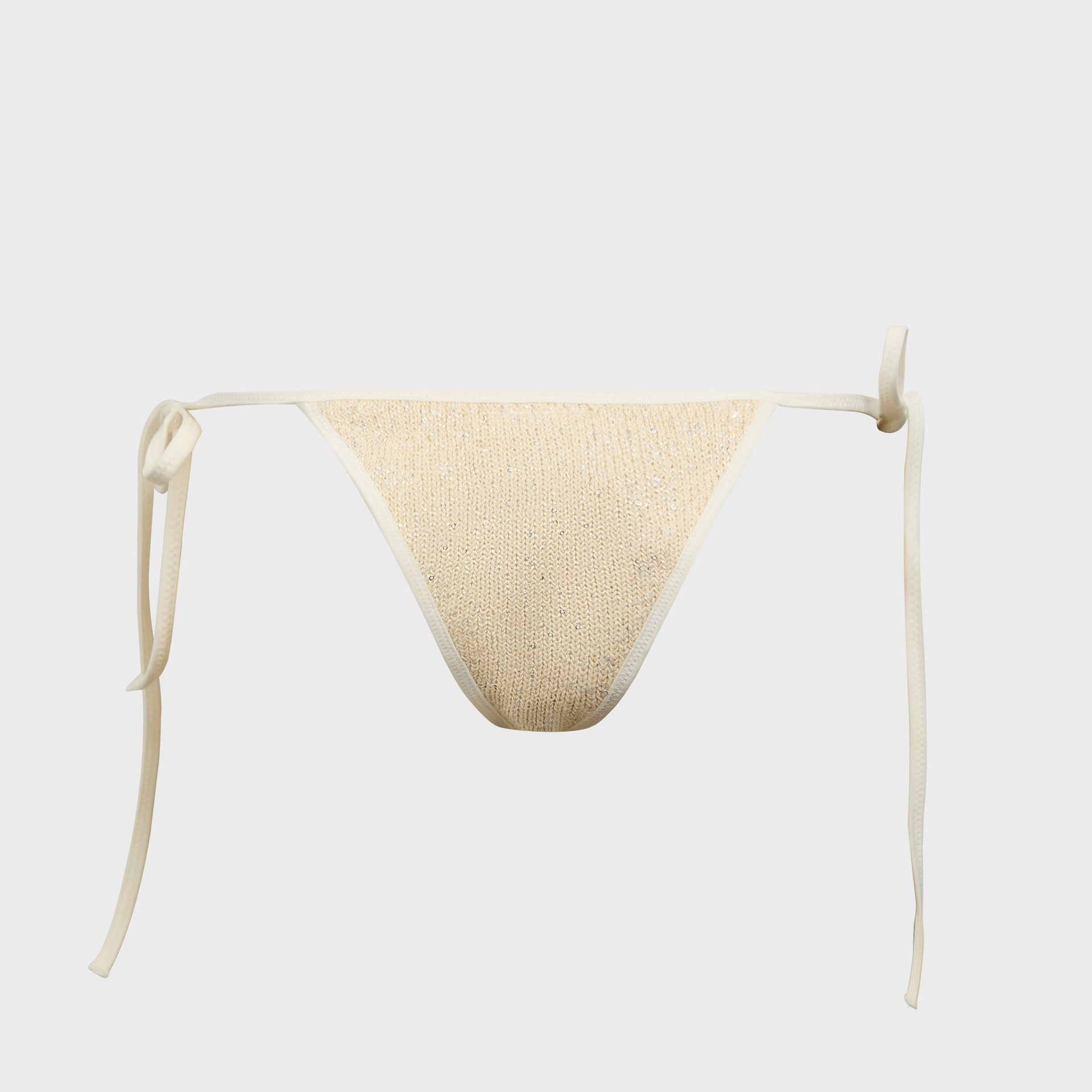Asta Resort Mia Bikini Bottom in Ivory Sequin