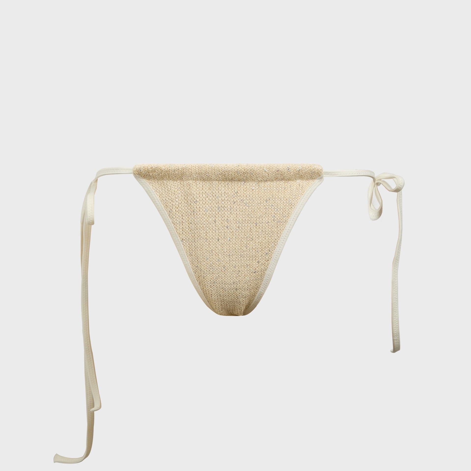 Asta Resort Mia Bikini Bottom in Ivory Sequin