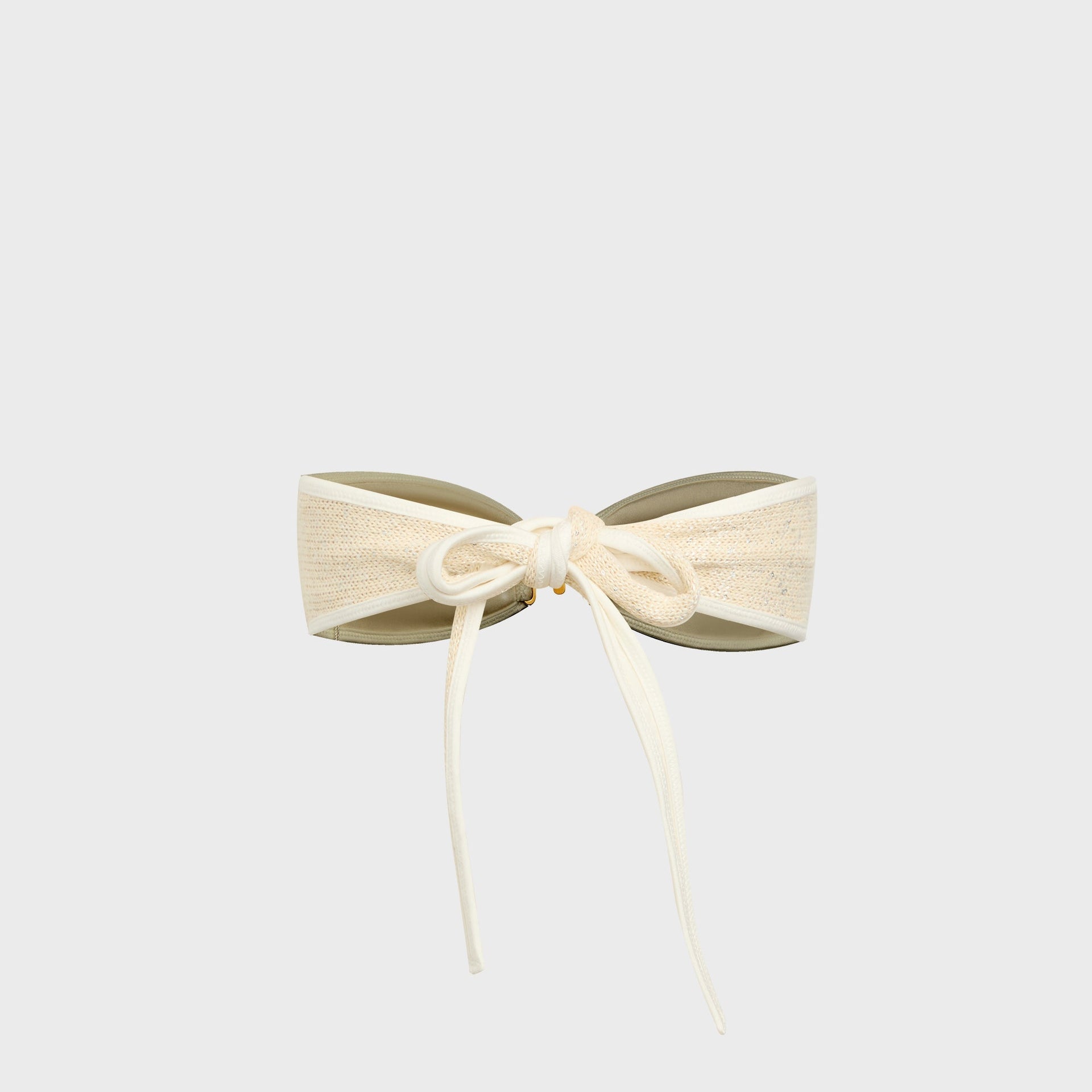 Asta Resort Mia Bikini Top in Ivory Sequin