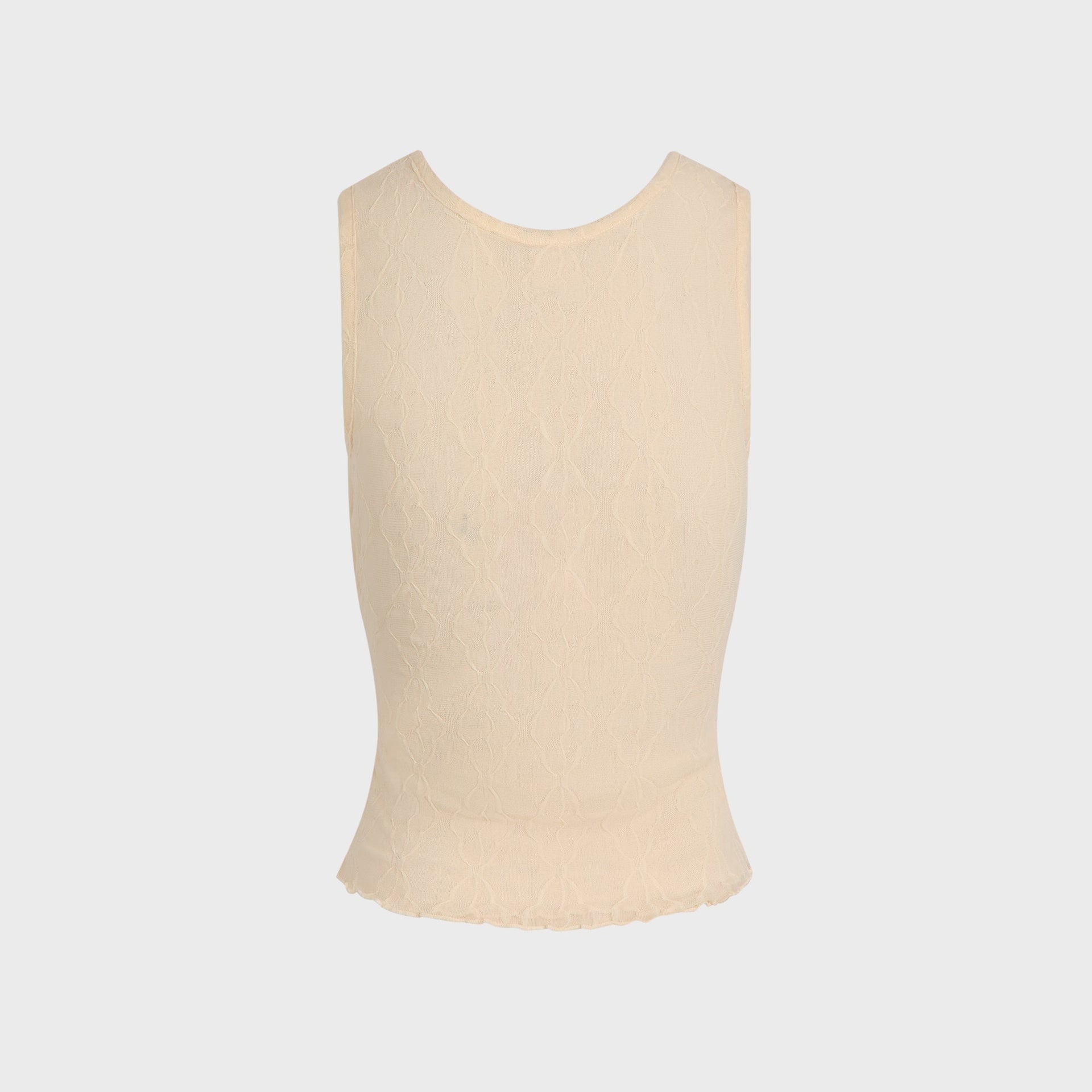 Second Skin Mariposa Sleeveless Wrap Top - Cream