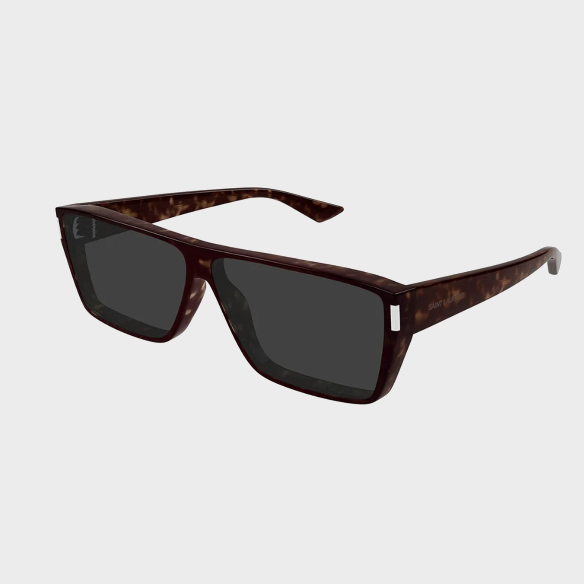Saint Laurent Square Sunglasses - Shiny Dark Havana