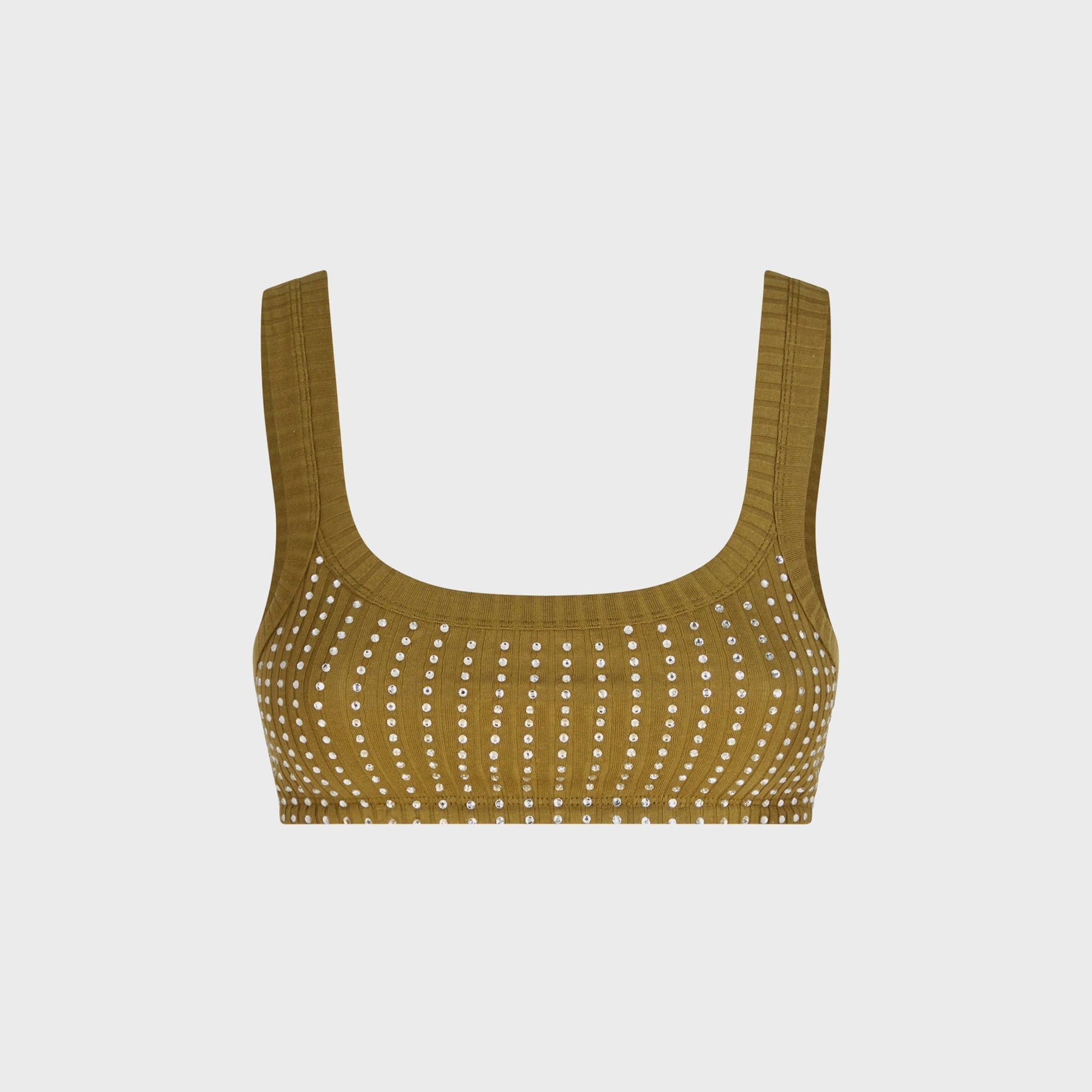 The Attico Bra in Military Green