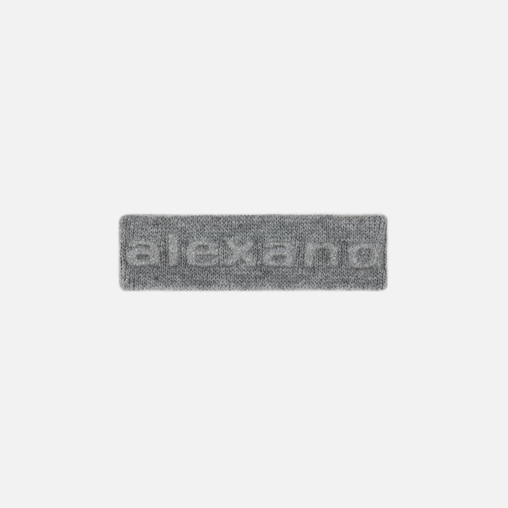 T by Alexander Wang Deboss Headband - Medium Grey Melange