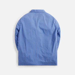 Tekla Poplin Long Sleeve Pajama Shirt - Boro Stripes
