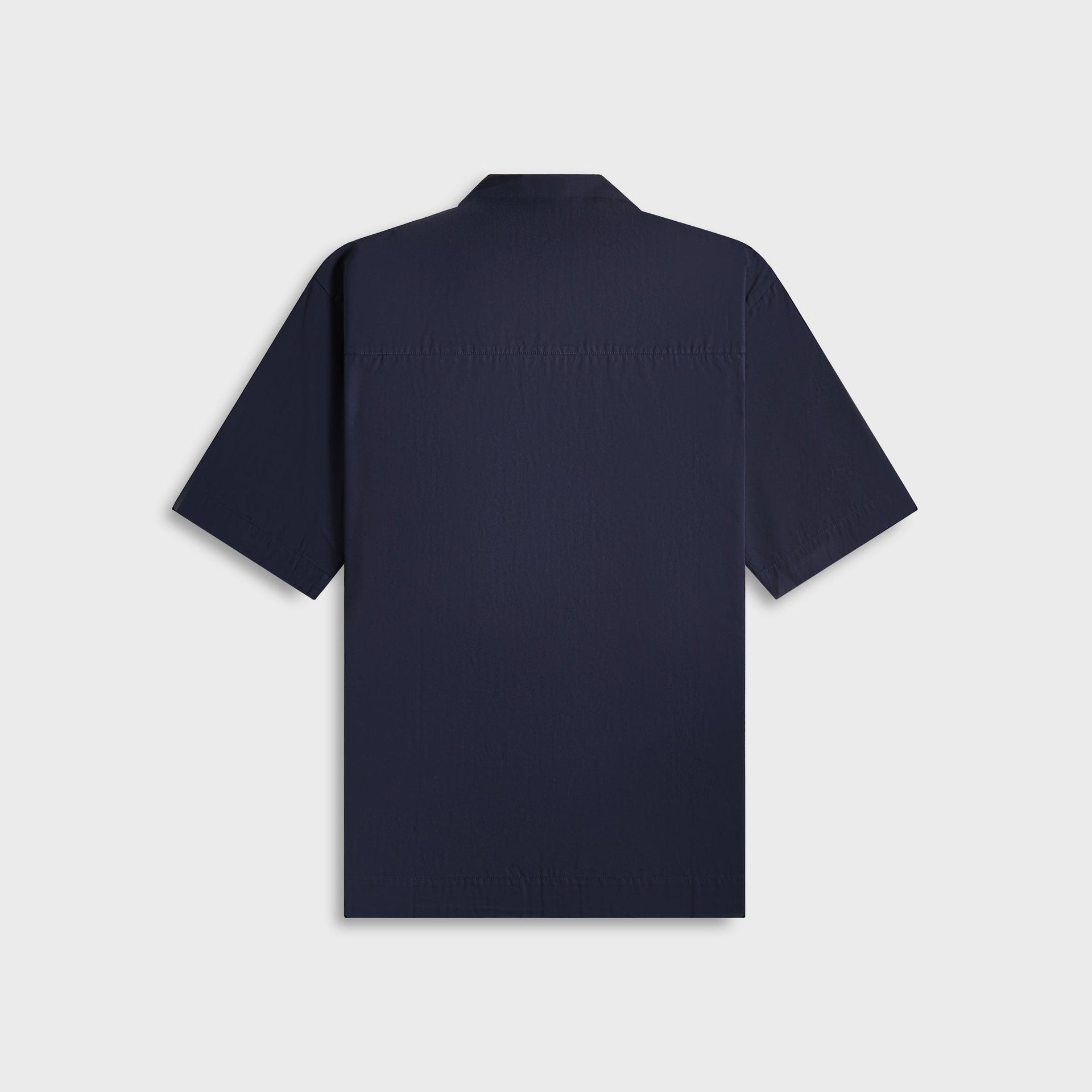 Tekla Poplin Pyjamas Short Sleeve Shirt in True Navy