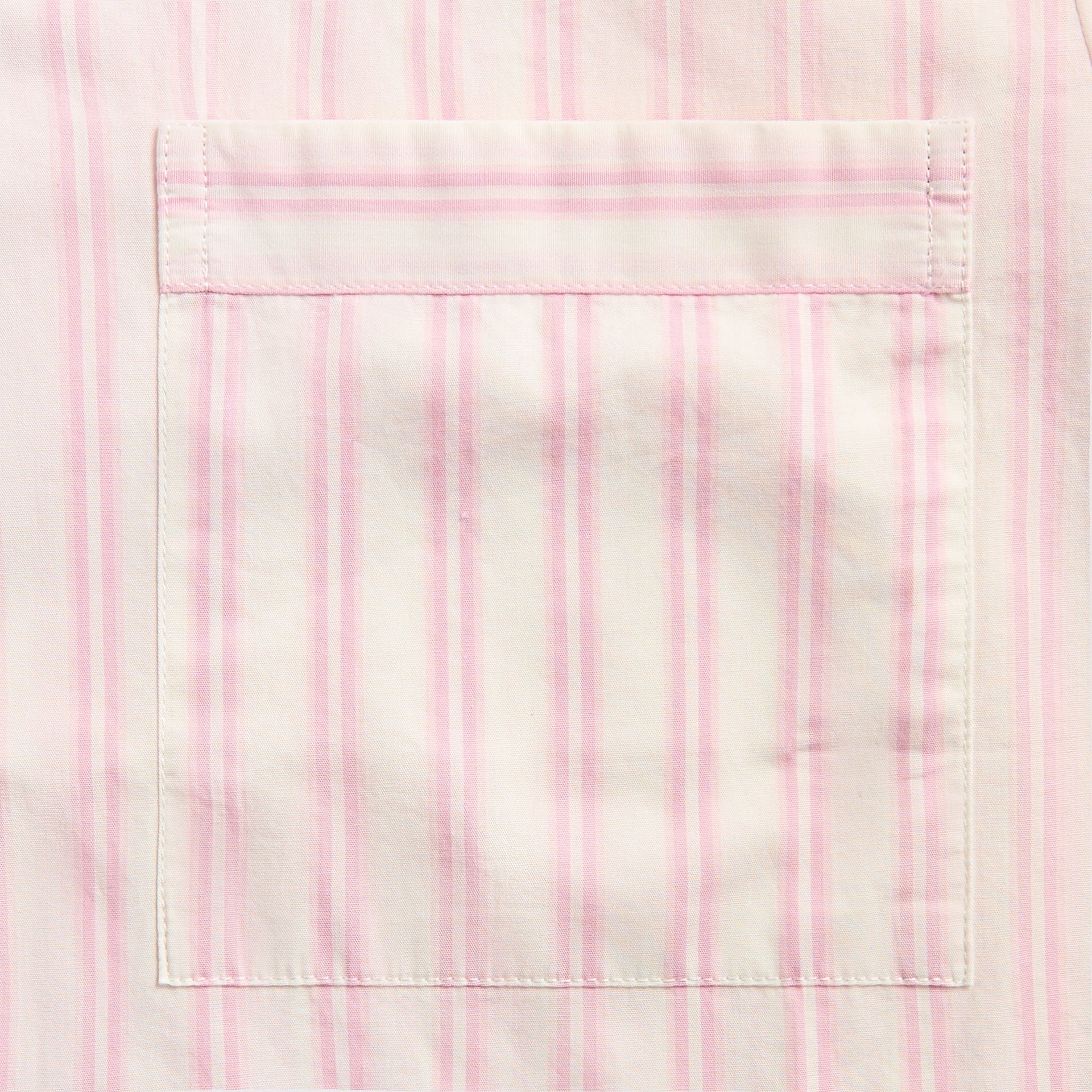 Tekla Cotton Poplin Pyjama Shirt in Hatty Stripes