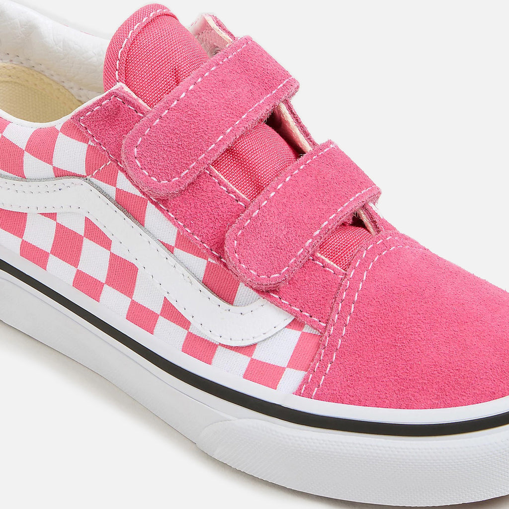 Old skool vans pink checkerboard hotsell