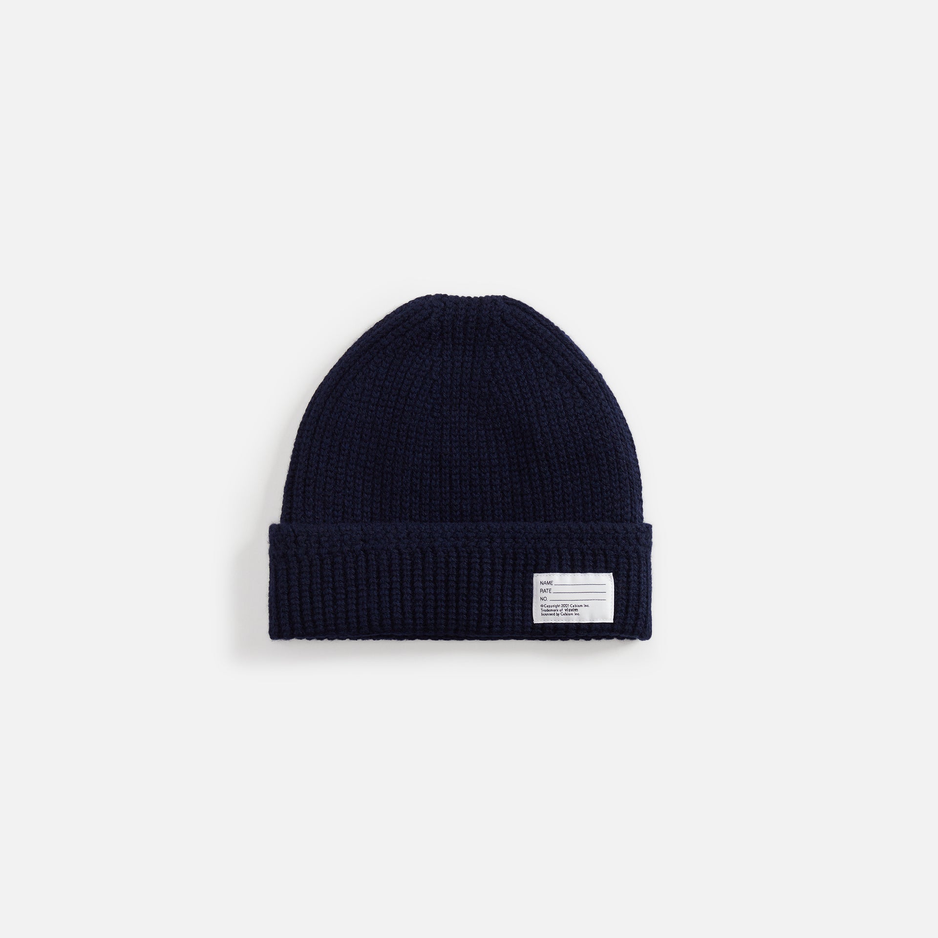 Visvim Knit Beanie (W/Ws) - Navy