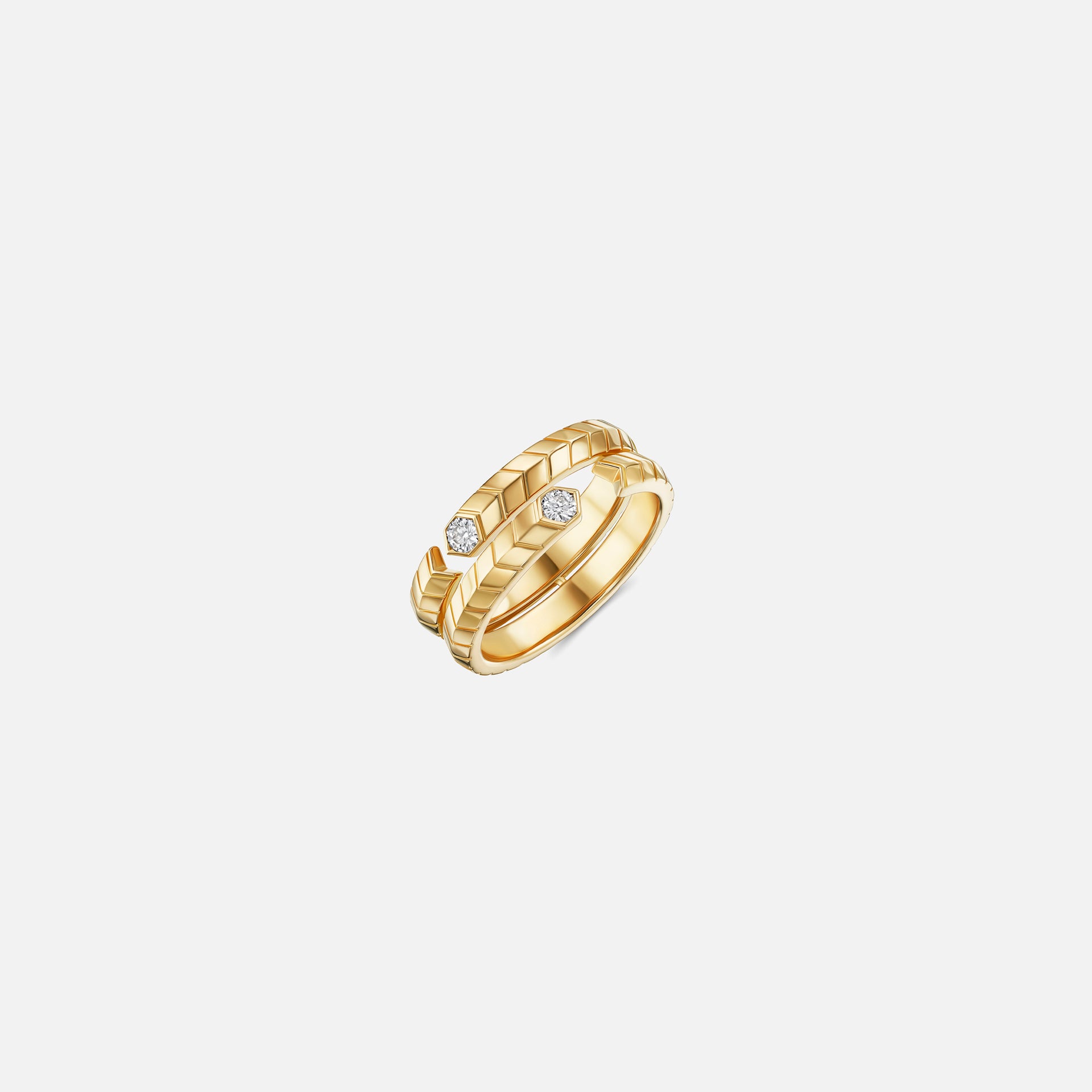 VL Cepher Vuoto Double Band Ring - Yellow Gold