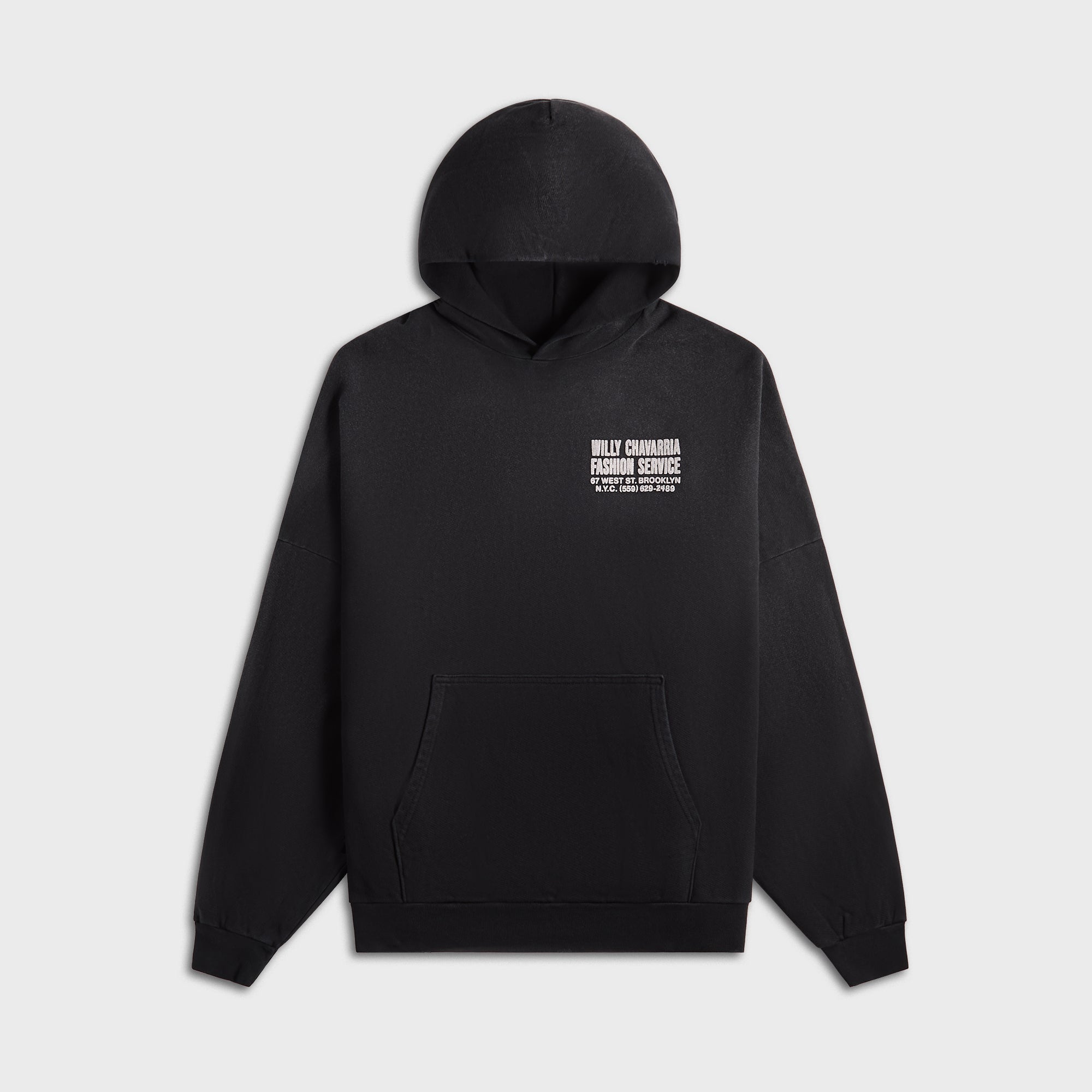 Willy Chavarria Fashion Services Hooligan Hoodie - Black – Kith