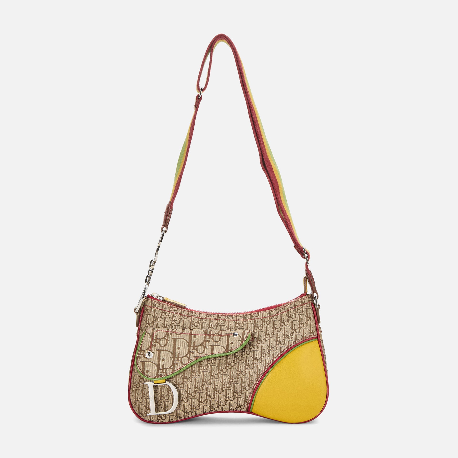 WGACA Christian Dior Multi Trotter Rasta Double Saddle - Multi