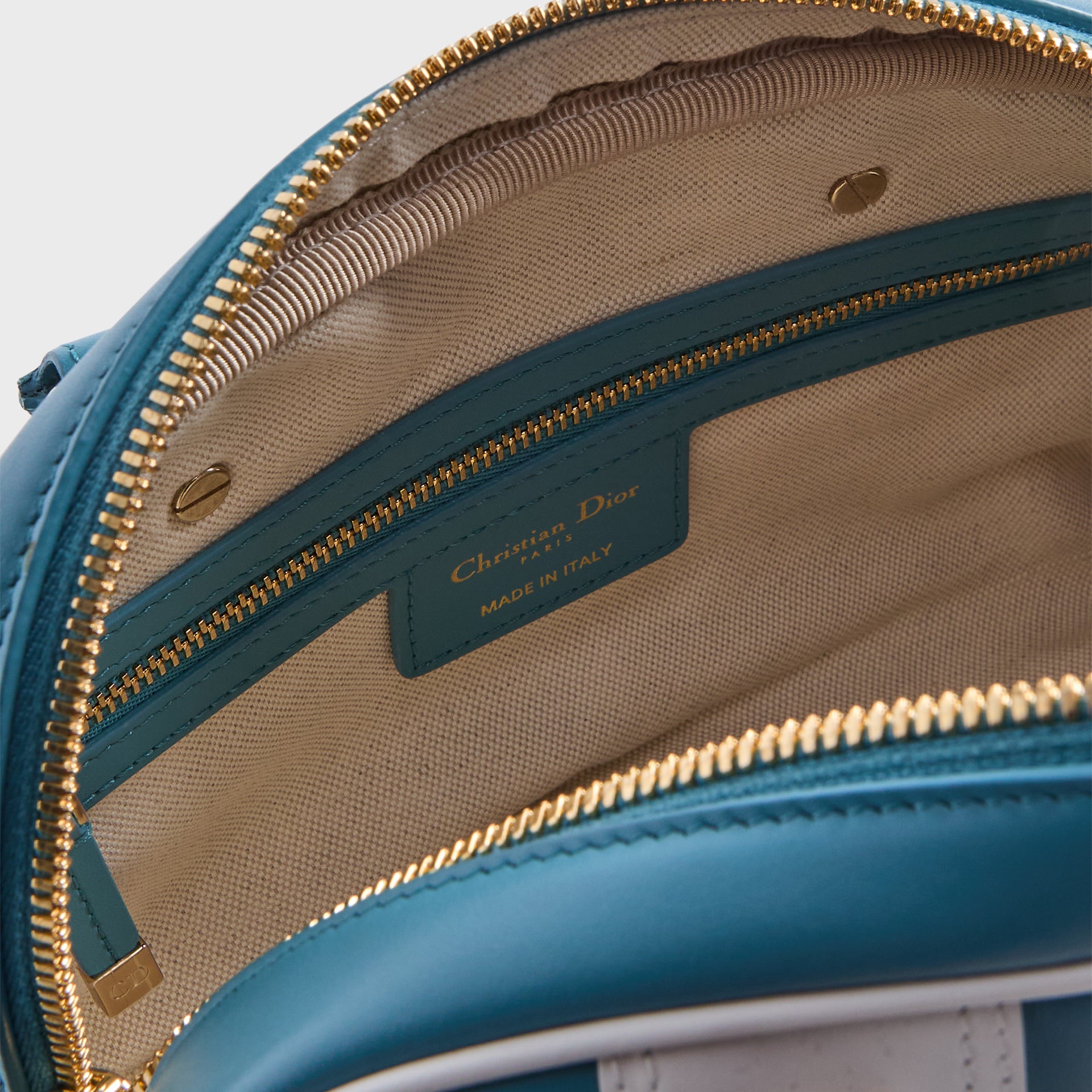 WGACA Dior Vibe Zip Bowling Small - Blue Calfskin
