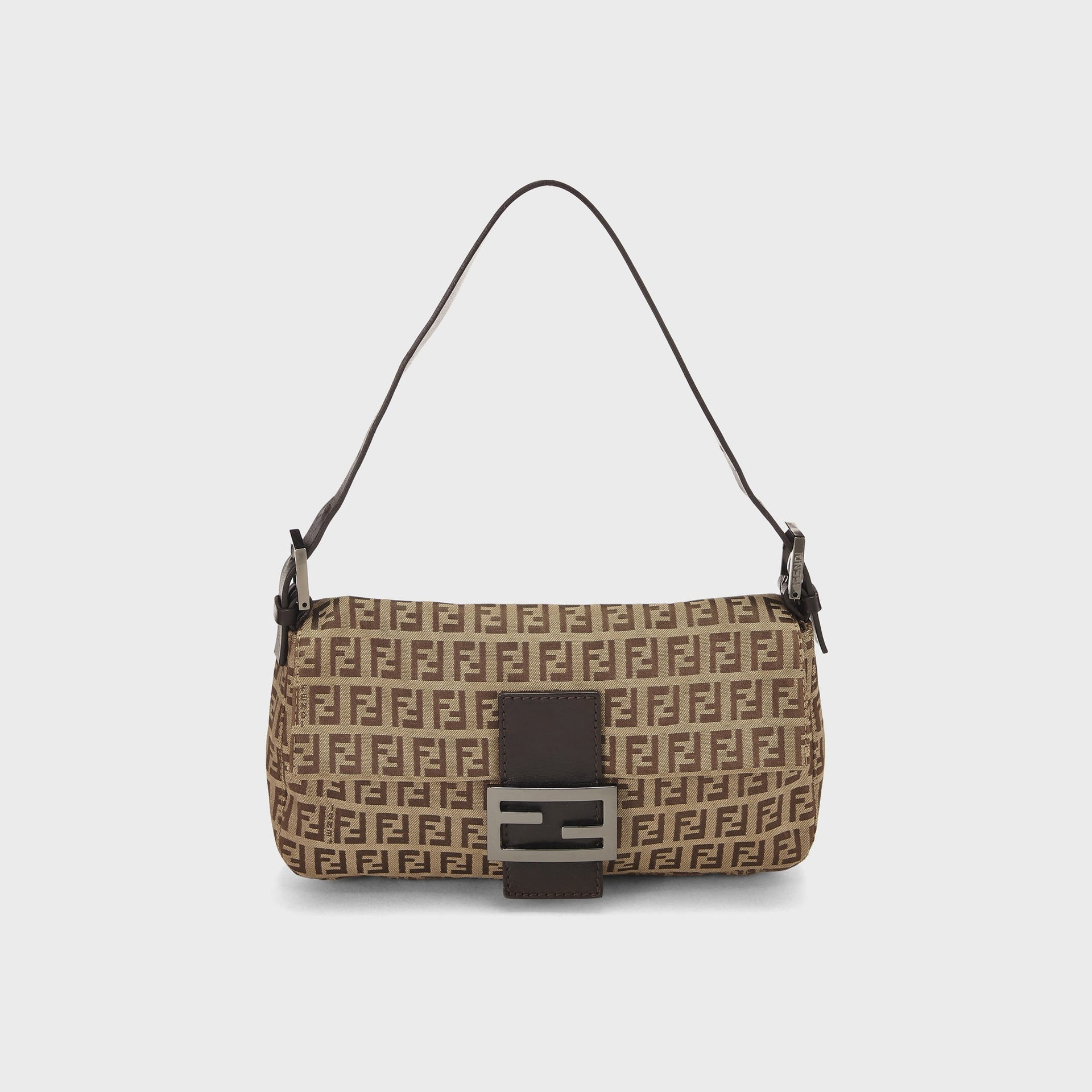WGACA Fendi Zucchino Baguette in Brown