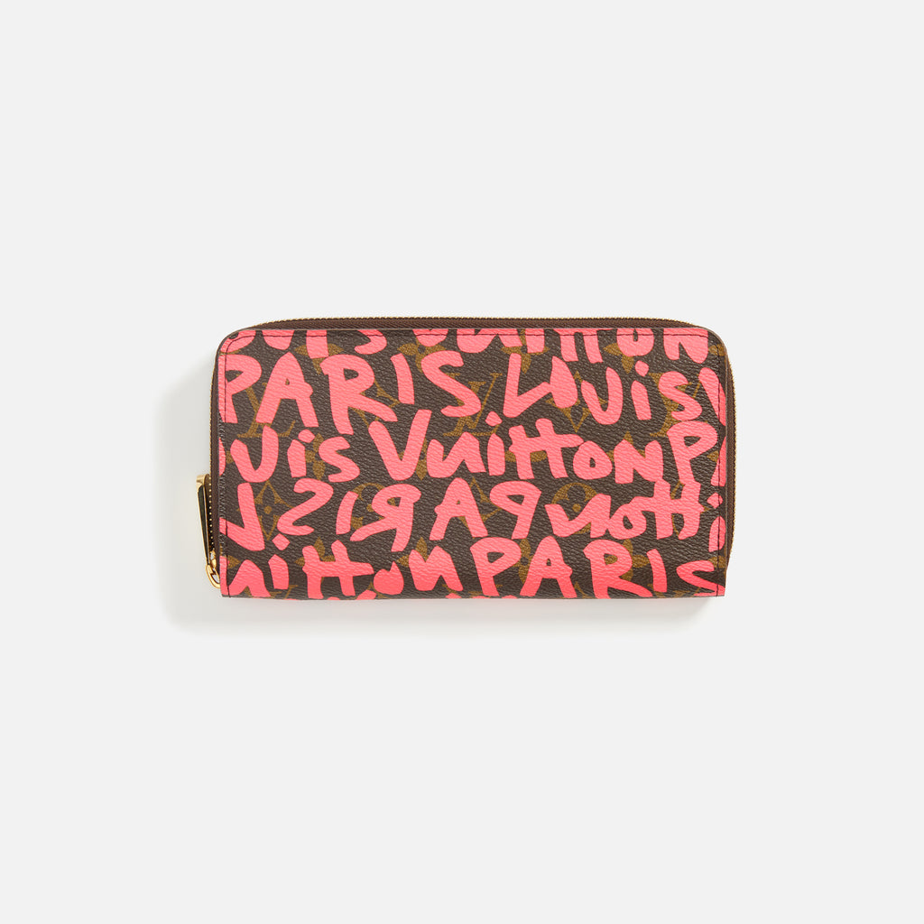 Louis Vuitton Monogram Graffiti T-shirt Tee Black Pink Stephen Sprouse Size  S