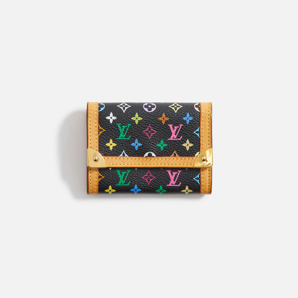 Louis Vuitton Black Leather Monogram Spotlight Multiple Wallet