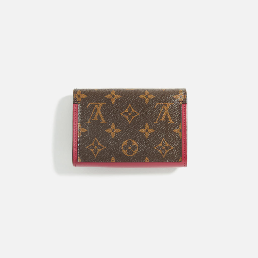 WGACA Louis Vuitton Monogram Flore Compact Wallet - Brown