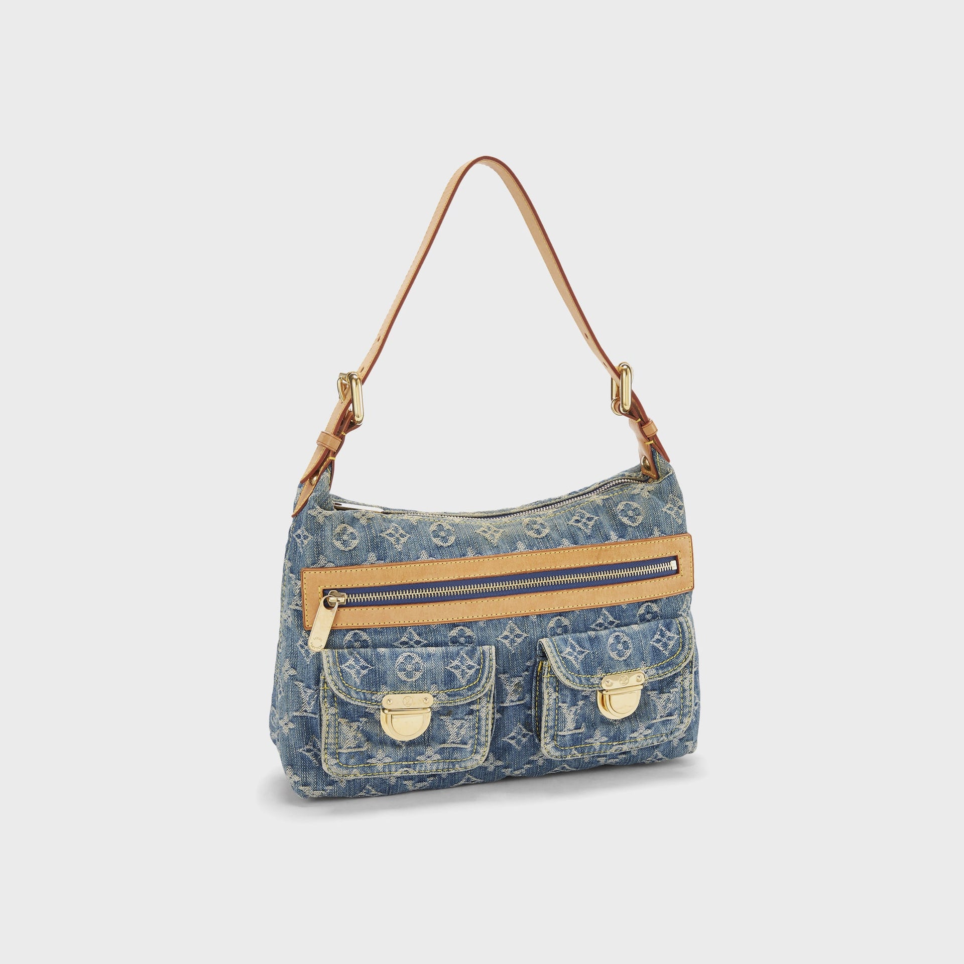 WGACA Louis Vuitton Denim Baggy Pm in Blue