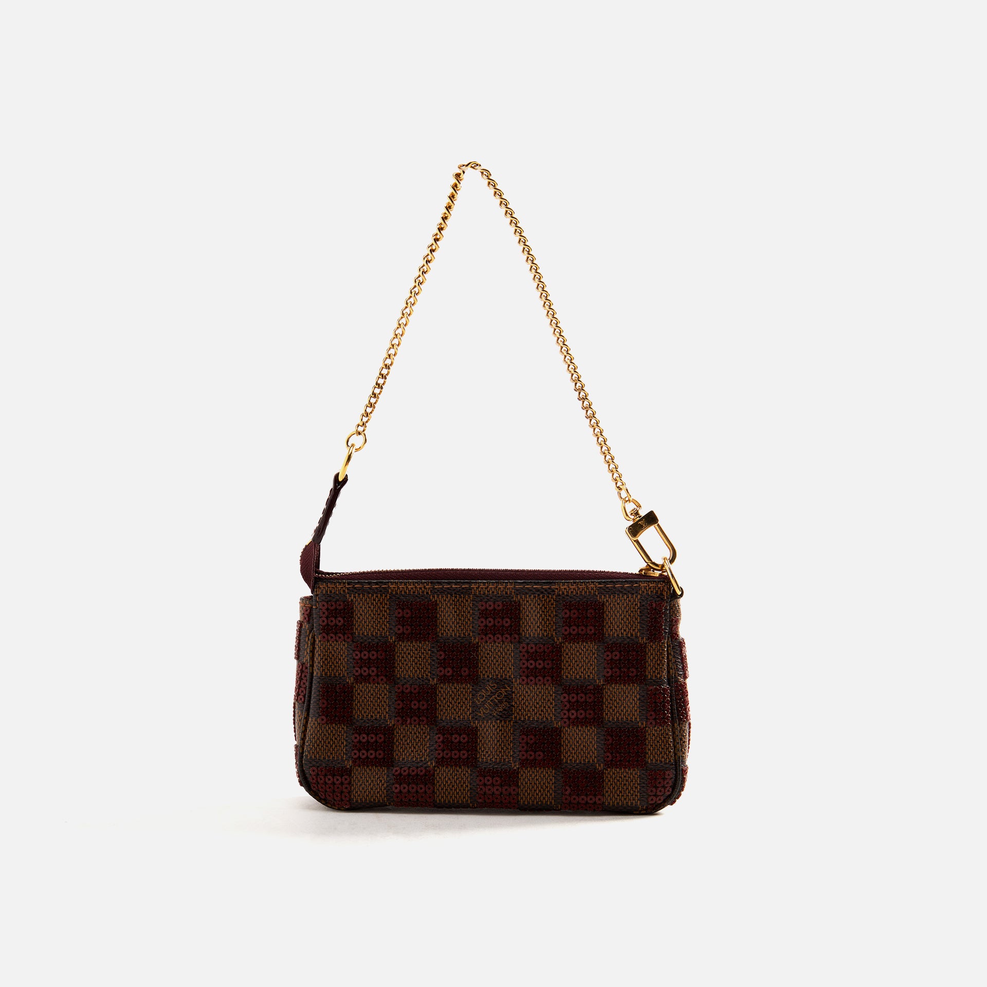 WGACA Louis Vuitton Damier Paillettes Mini Pochette - Red