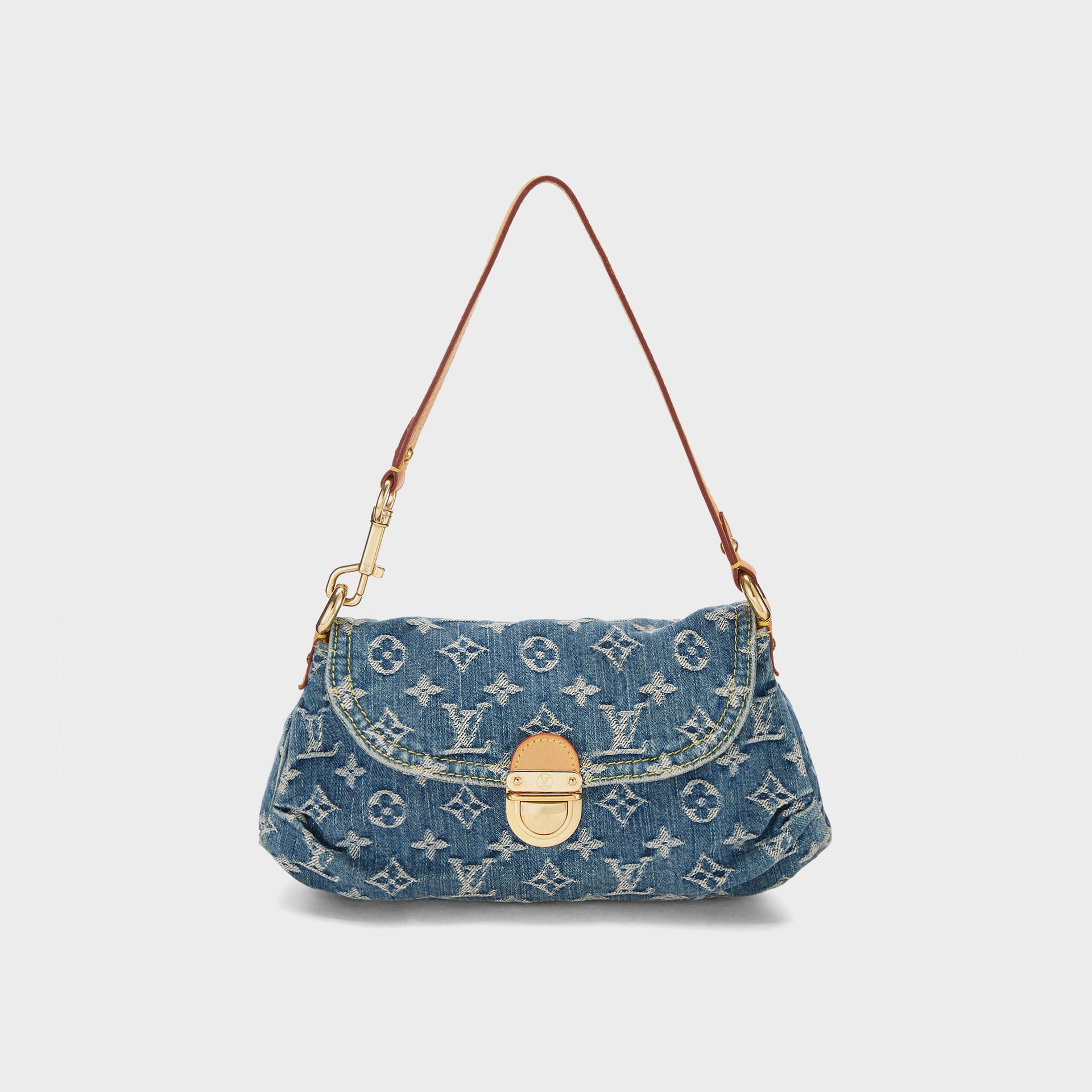 WGACA Louis Vuitton Denim Pleaty Mini - Blue