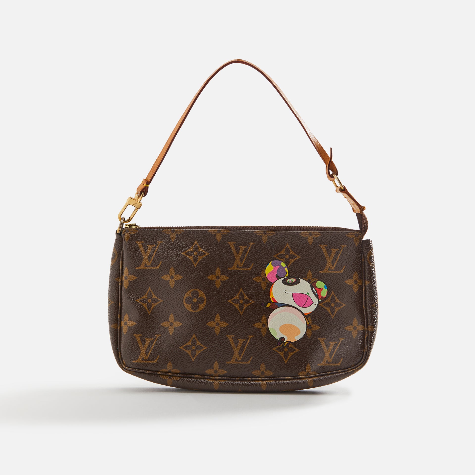 WGACA Louis Vuitton x Takashi Murakami Panda Pochette - Brown