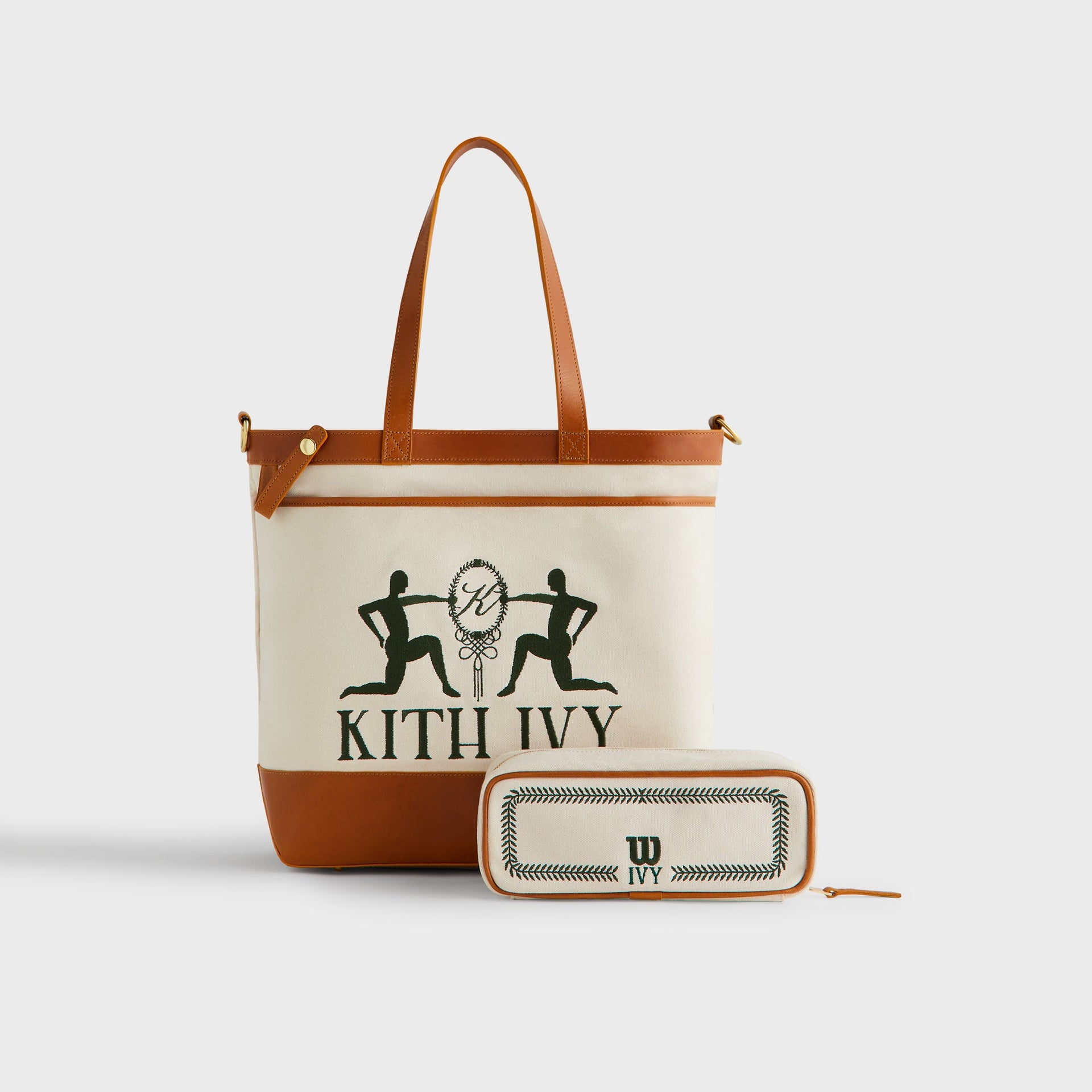 Kith Ivy for Wilson Leather Trimmed Tote - Tan