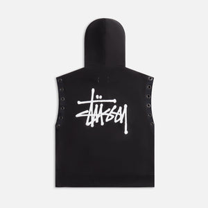 Junya Watanabe Man x Stussy Sweat Parka Hooded Vest - Customized Black