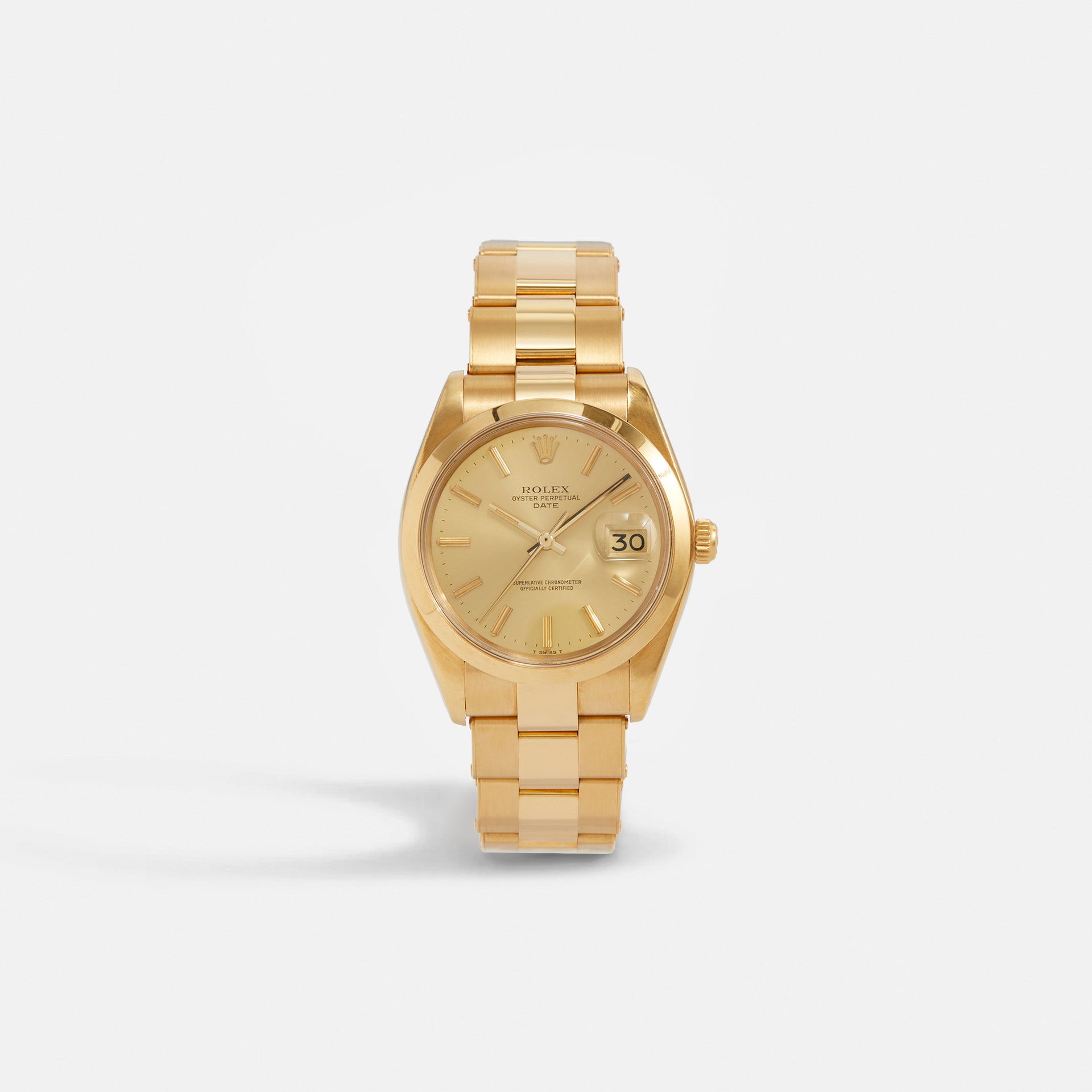 Wind Vintage Rolex Date Reference 1500 - 18K Gold
