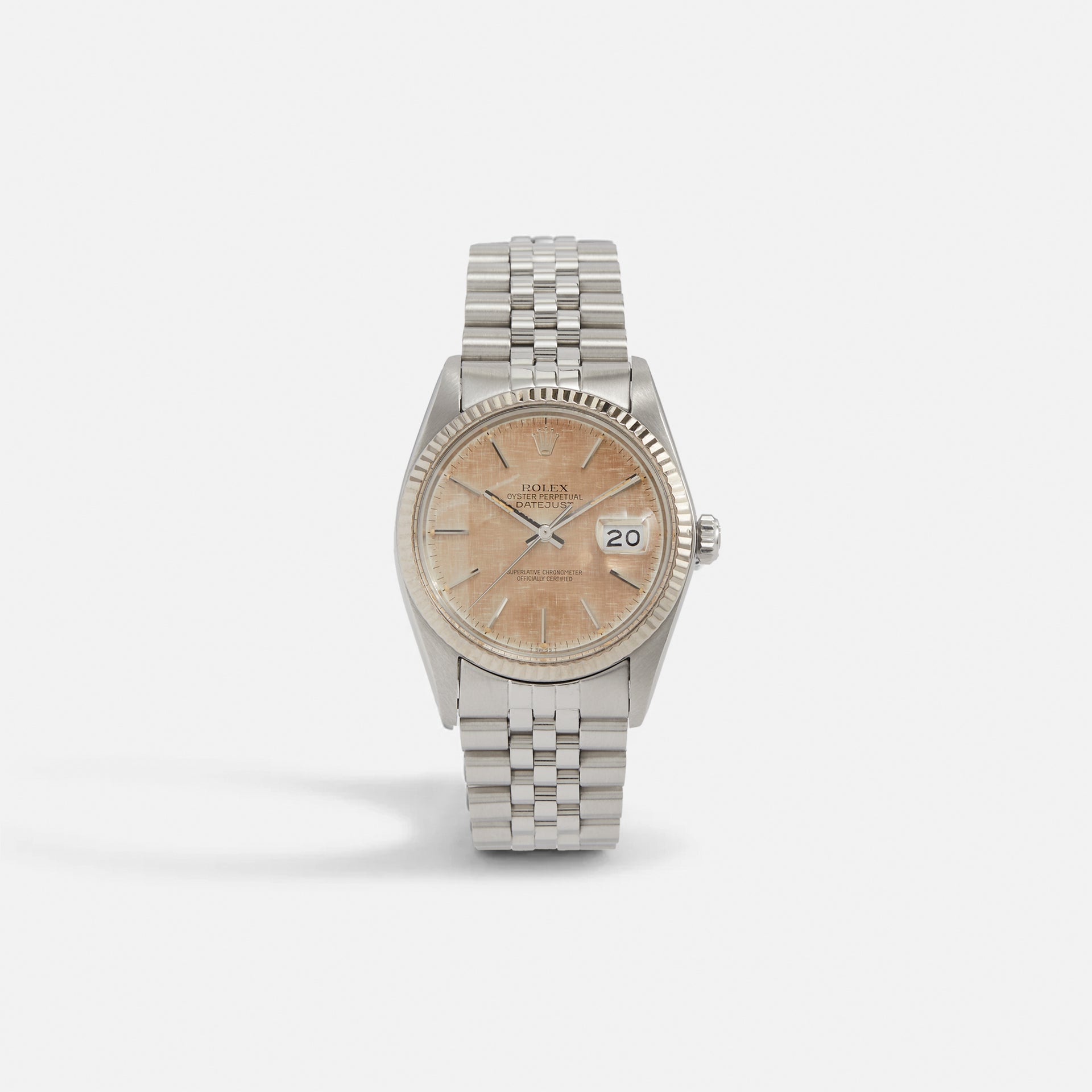 Wind Vintage Rolex Datejust 16014 - Linen / Patina / Unpolished