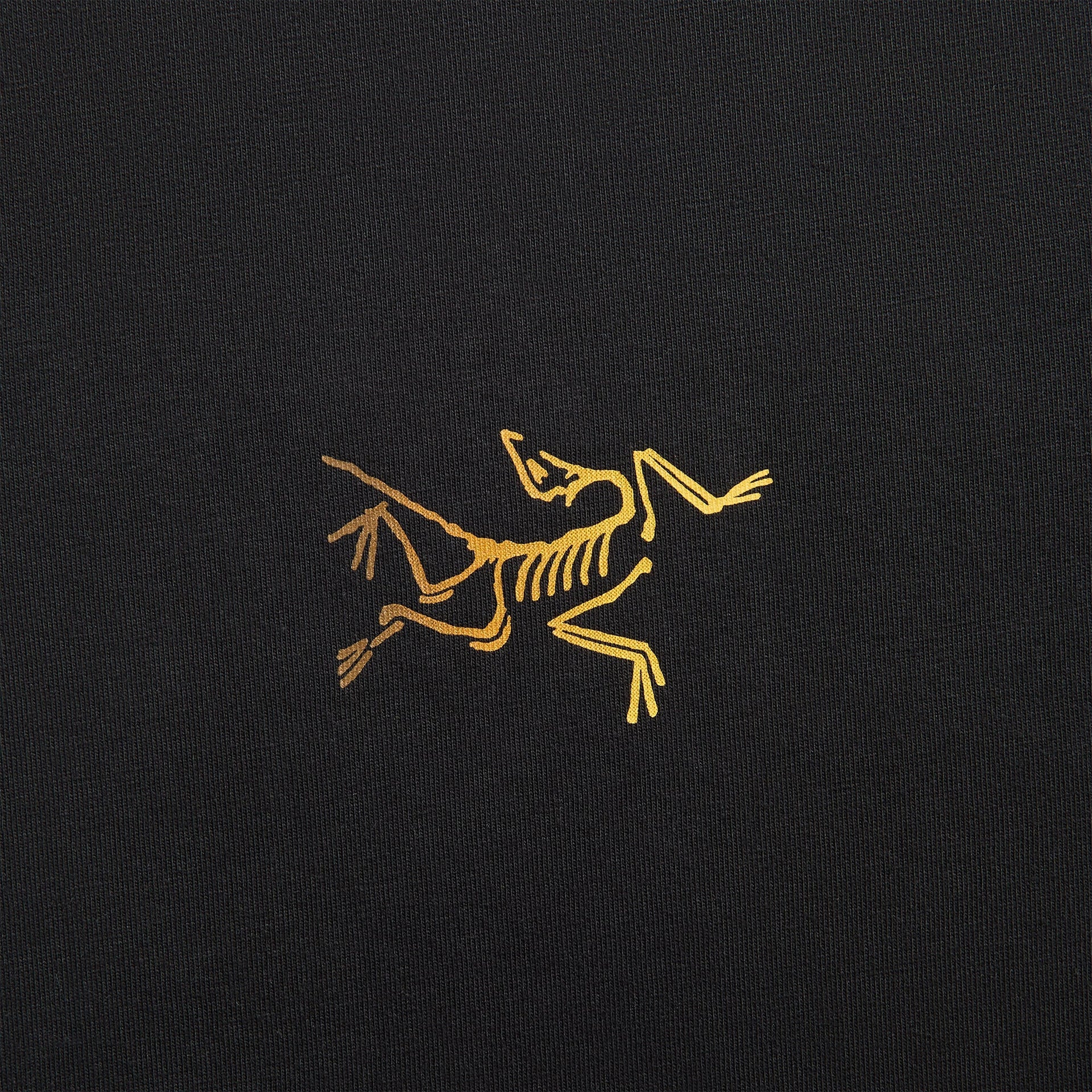 Arc'teryx Kragg Cotton Logo Short Sleeve Shirt in 24K Black