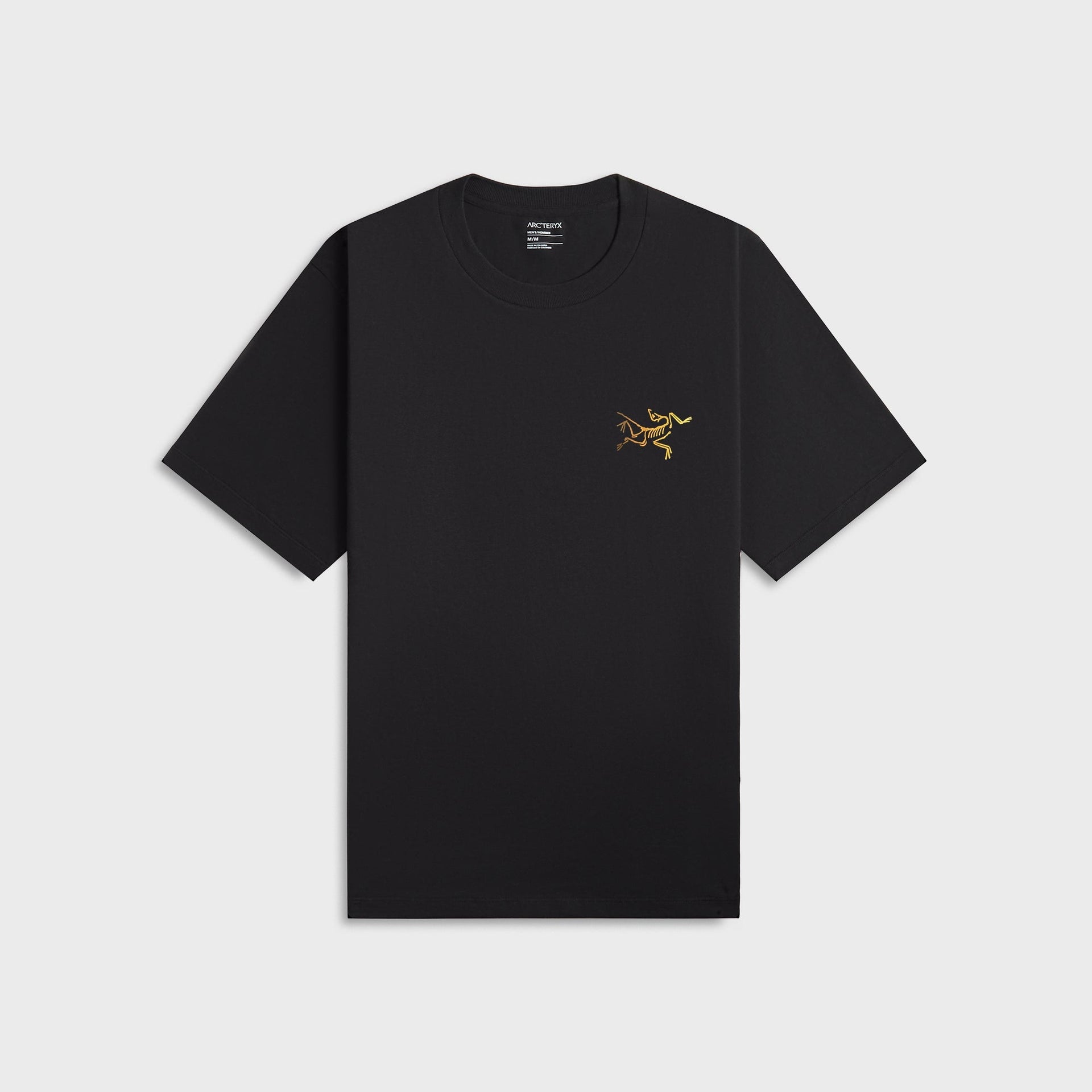 Arc'teryx Kragg Cotton Logo Short Sleeve Shirt in 24K Black