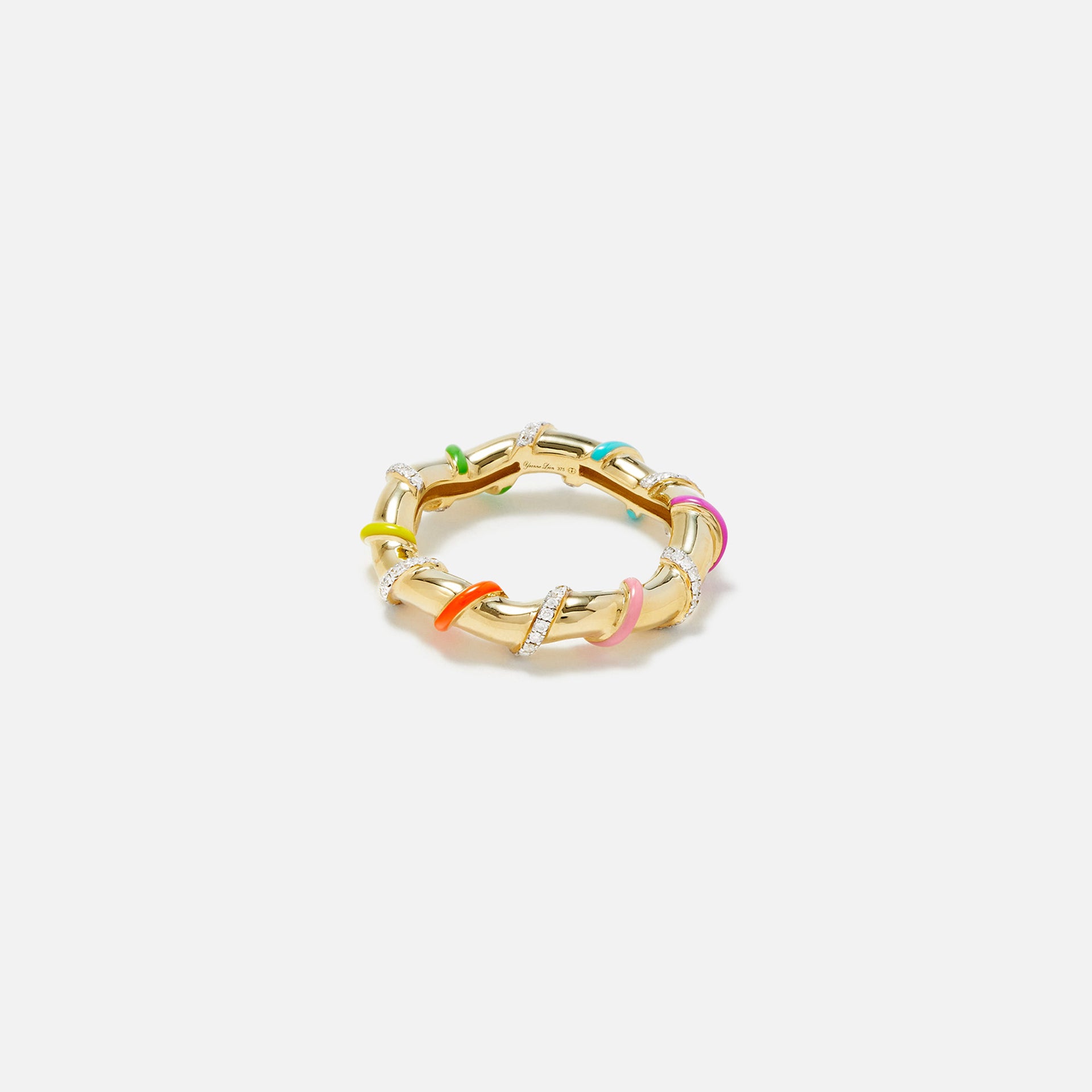 Yvonne Leon Bague Twistee Rainbow Ring - Multi